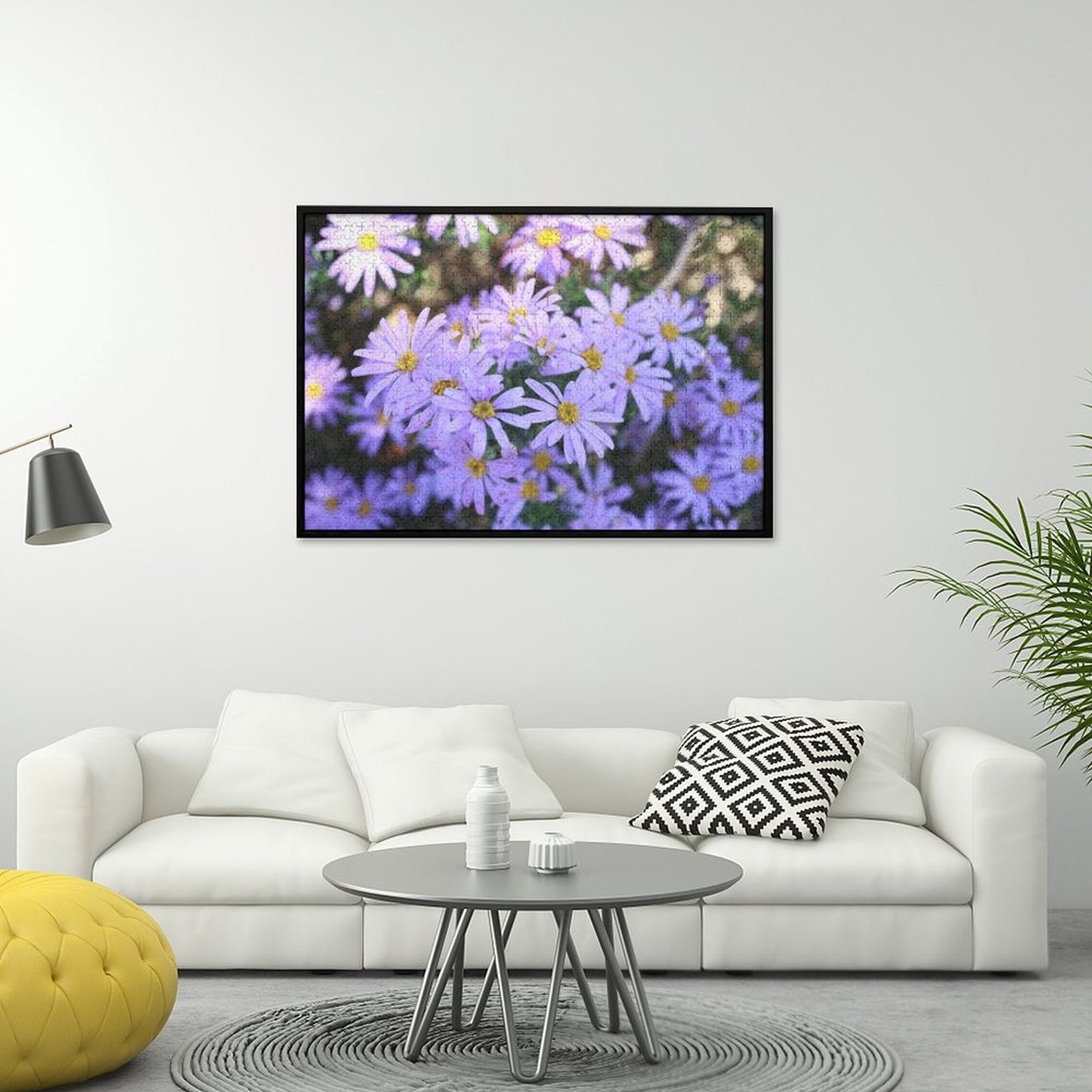 Violet daisies - 1000-Piece Jigsaw Puzzle