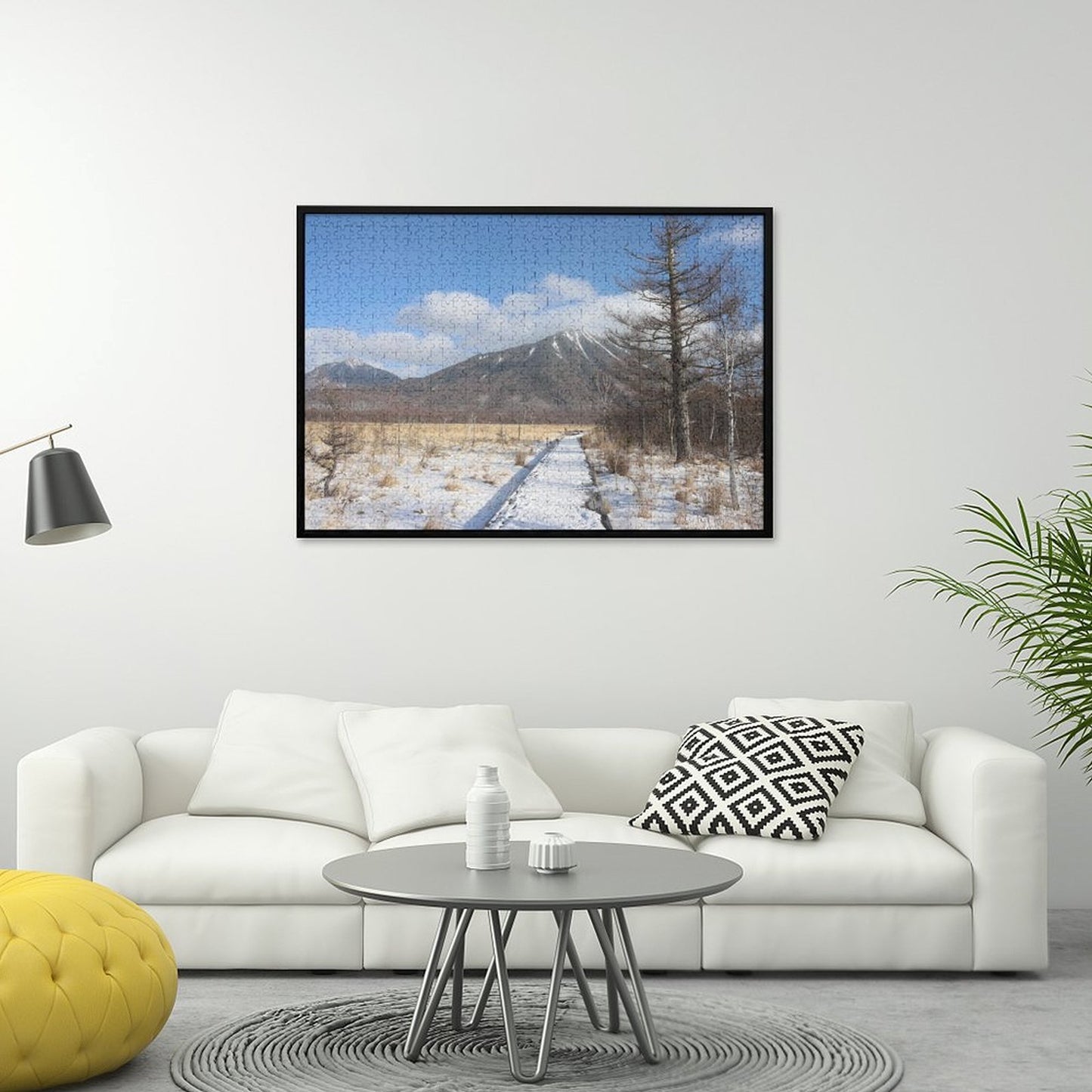 Snowy trail in Nikko - 1000-Piece Jigsaw Puzzle