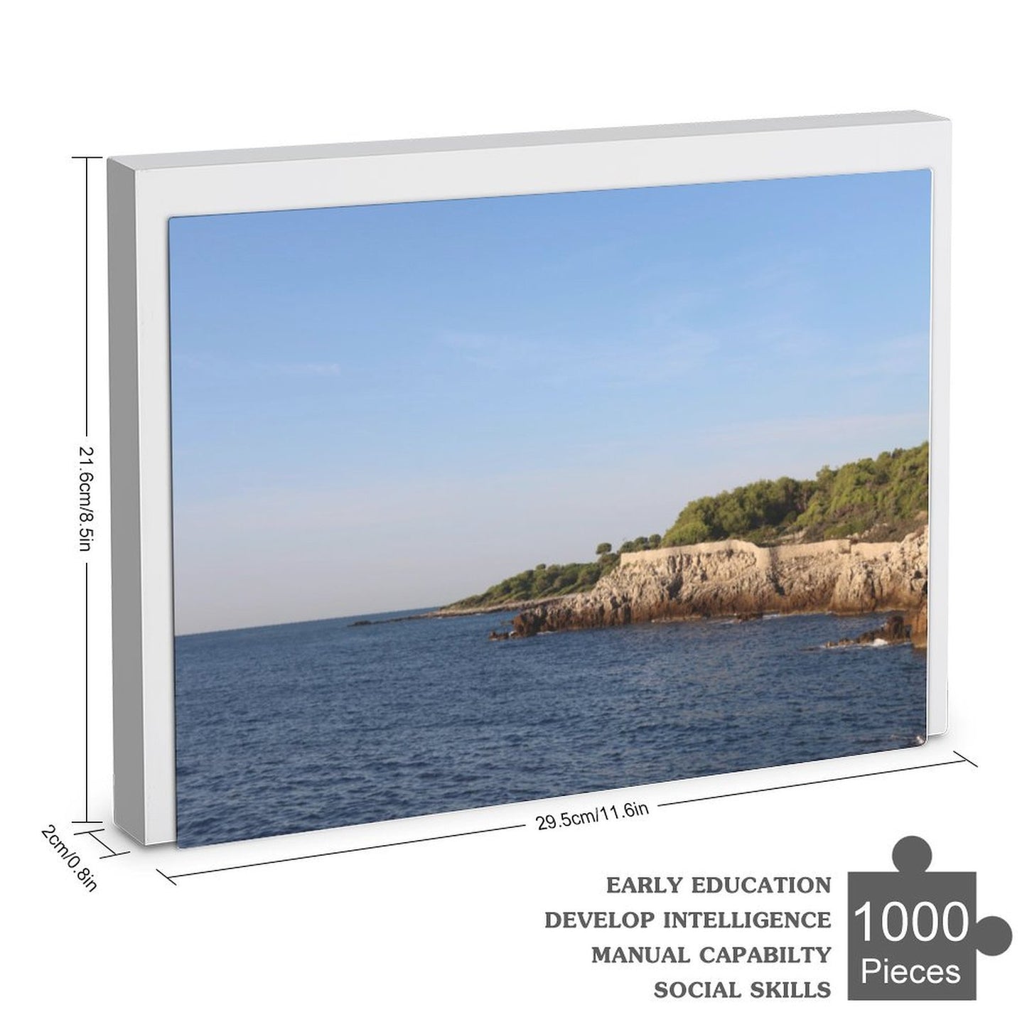 Antibes coastline - 1000-Piece Jigsaw Puzzle