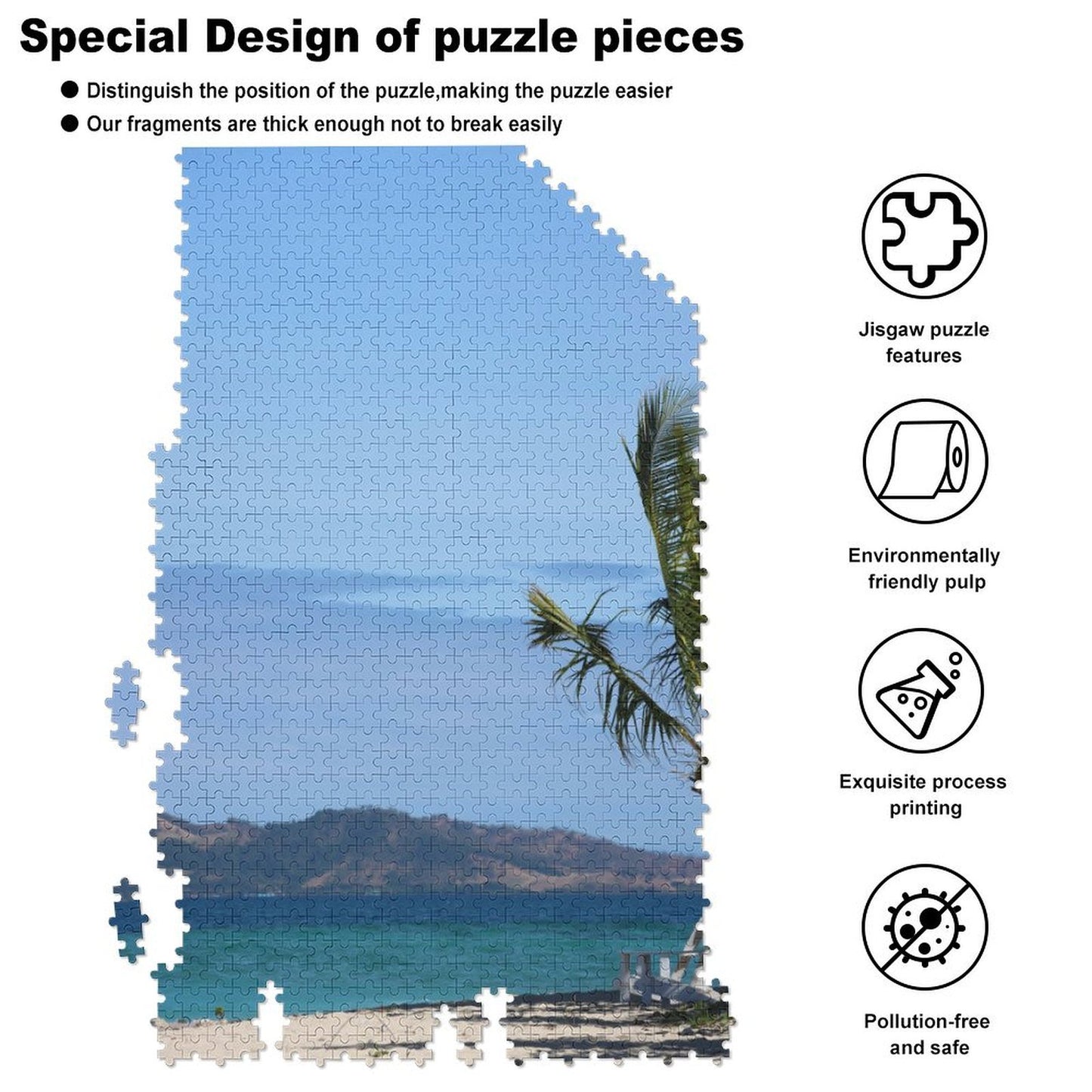 Tropical escape, Malamala Island - 1000-Piece Jigsaw Puzzle