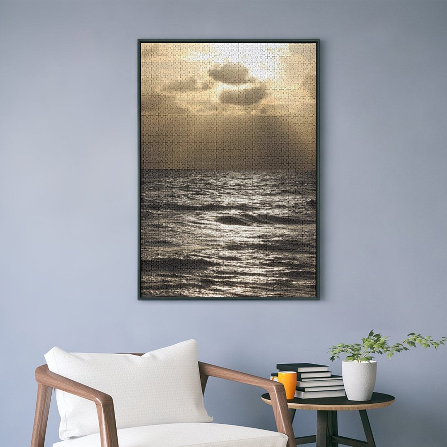 Sun setting over the ocean, Melbourne - 1000-Piece Jigsaw Puzzle