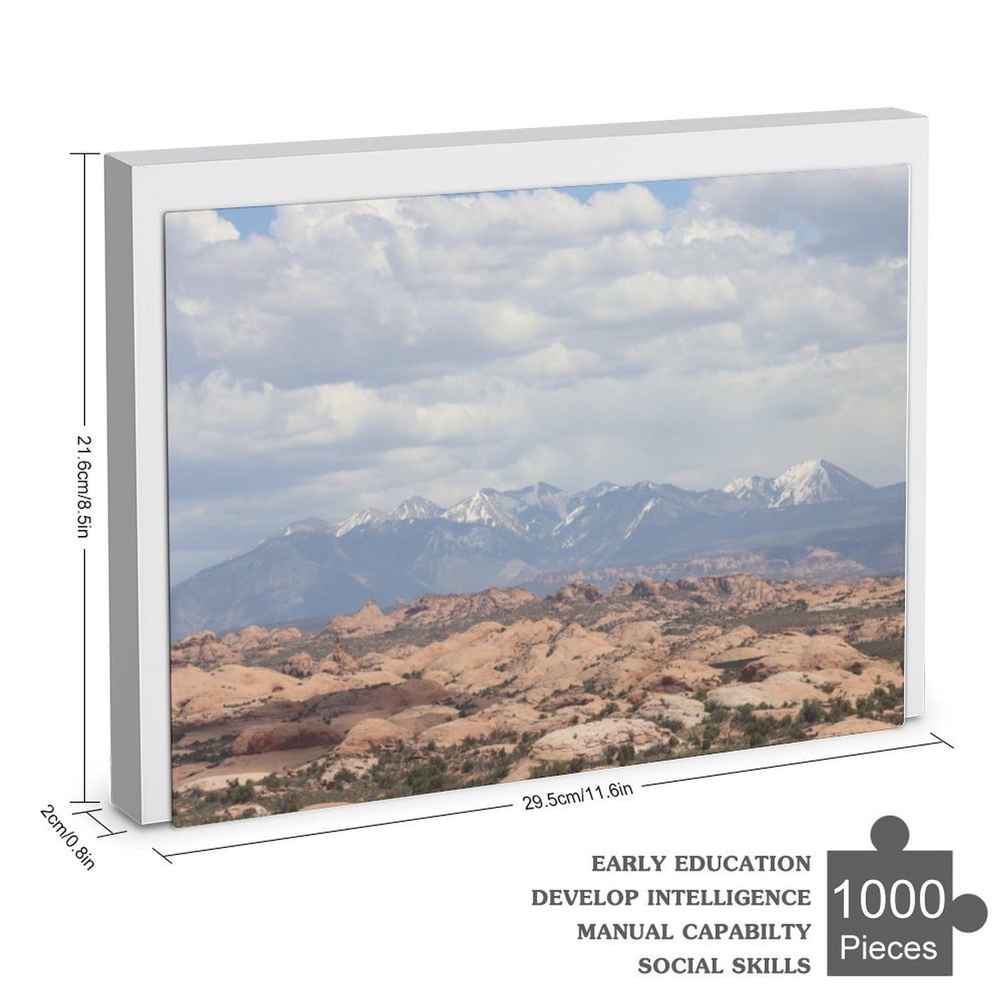 Petrified dunes, Arches National Park - 1000-Piece Jigsaw Puzzle