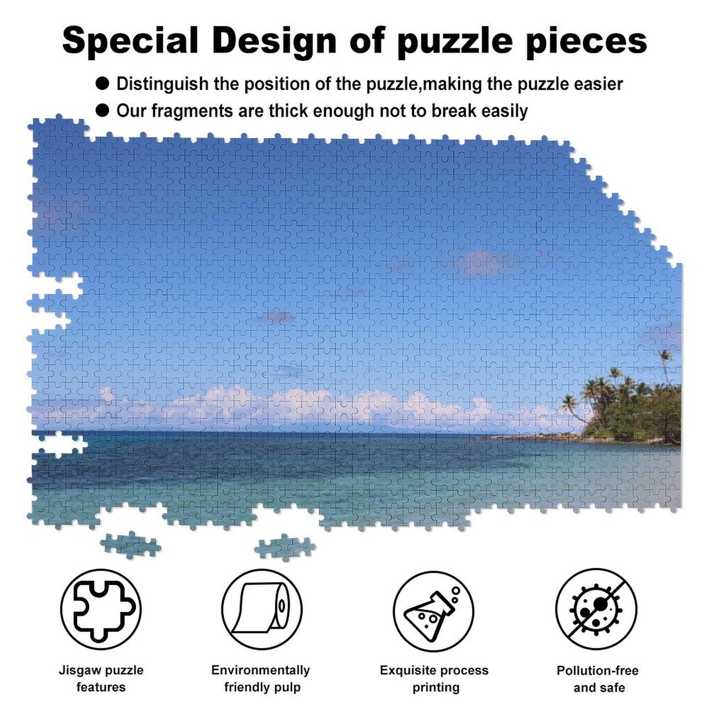Naukacuvu Island, Fiji - 1000-Piece Jigsaw Puzzle