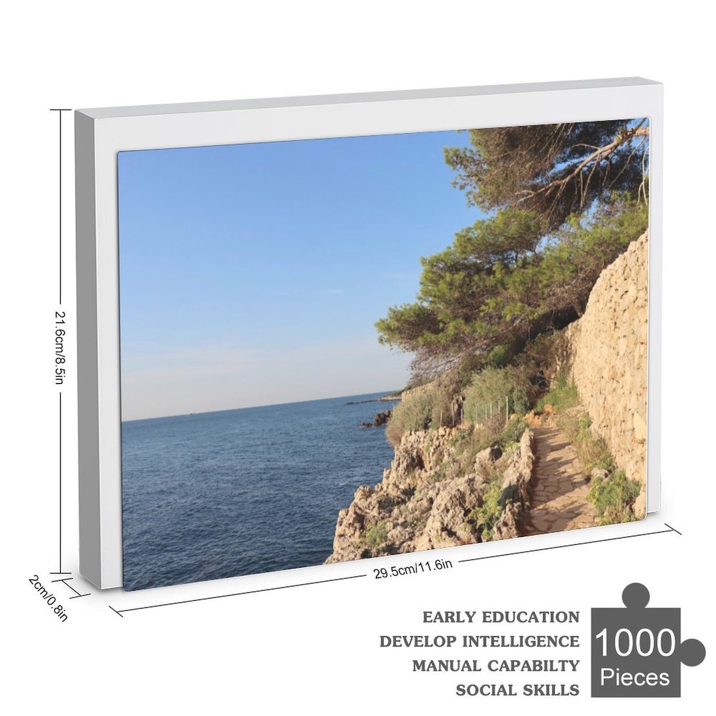 Sentier du Littoral, Antibes - 1000-Piece Jigsaw Puzzle