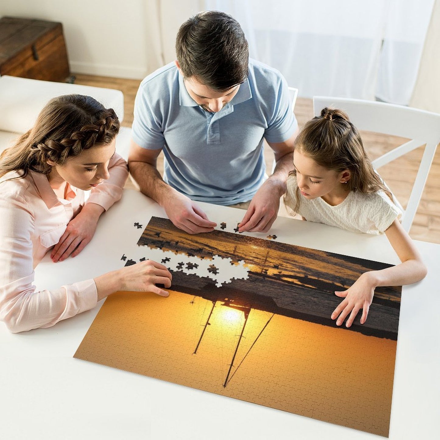 Sun setting over the Marina, St Kilda - 1000-Piece Jigsaw Puzzle