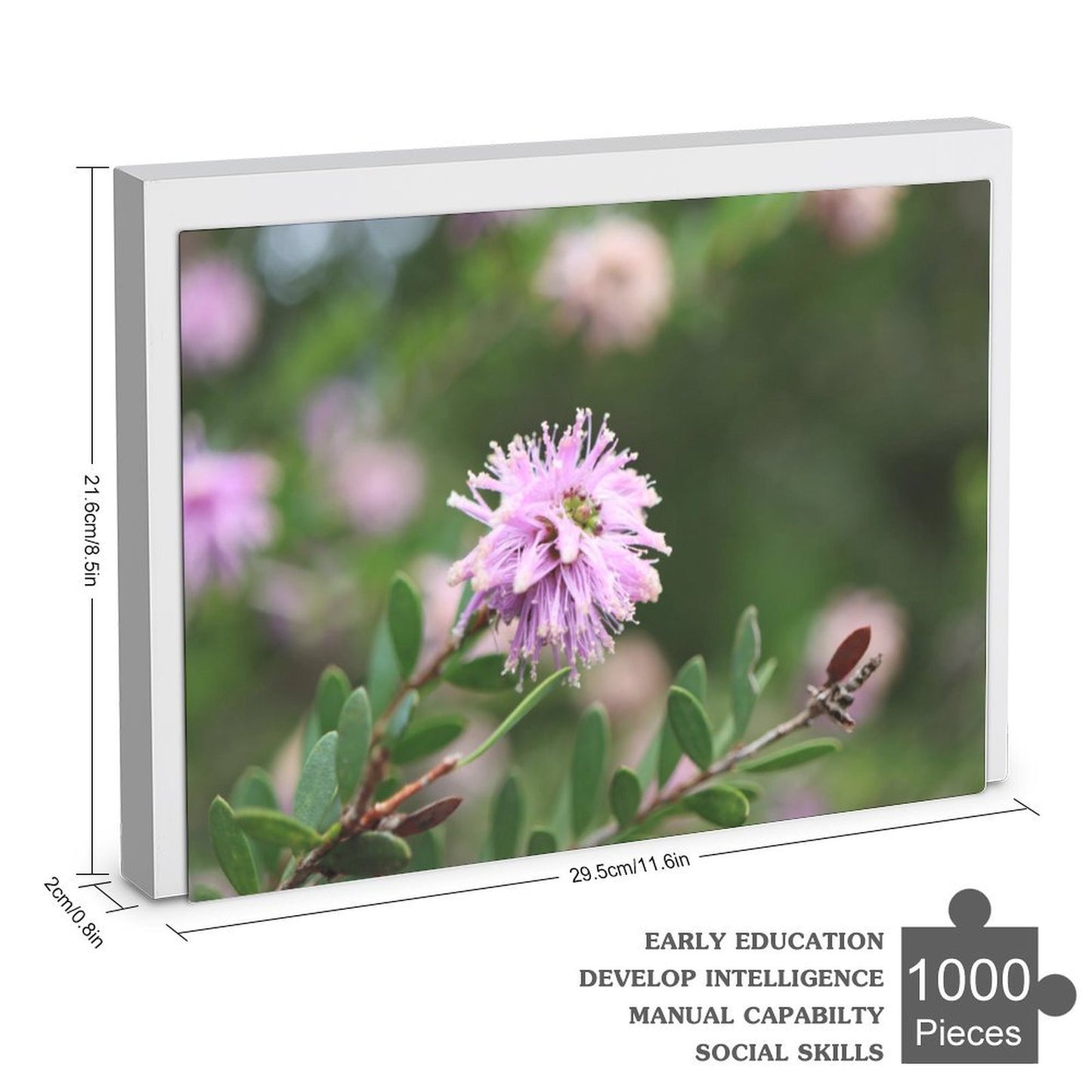 Summer flower - 1000-Piece Wooden Jigsaw Puzzles (Horizontal)