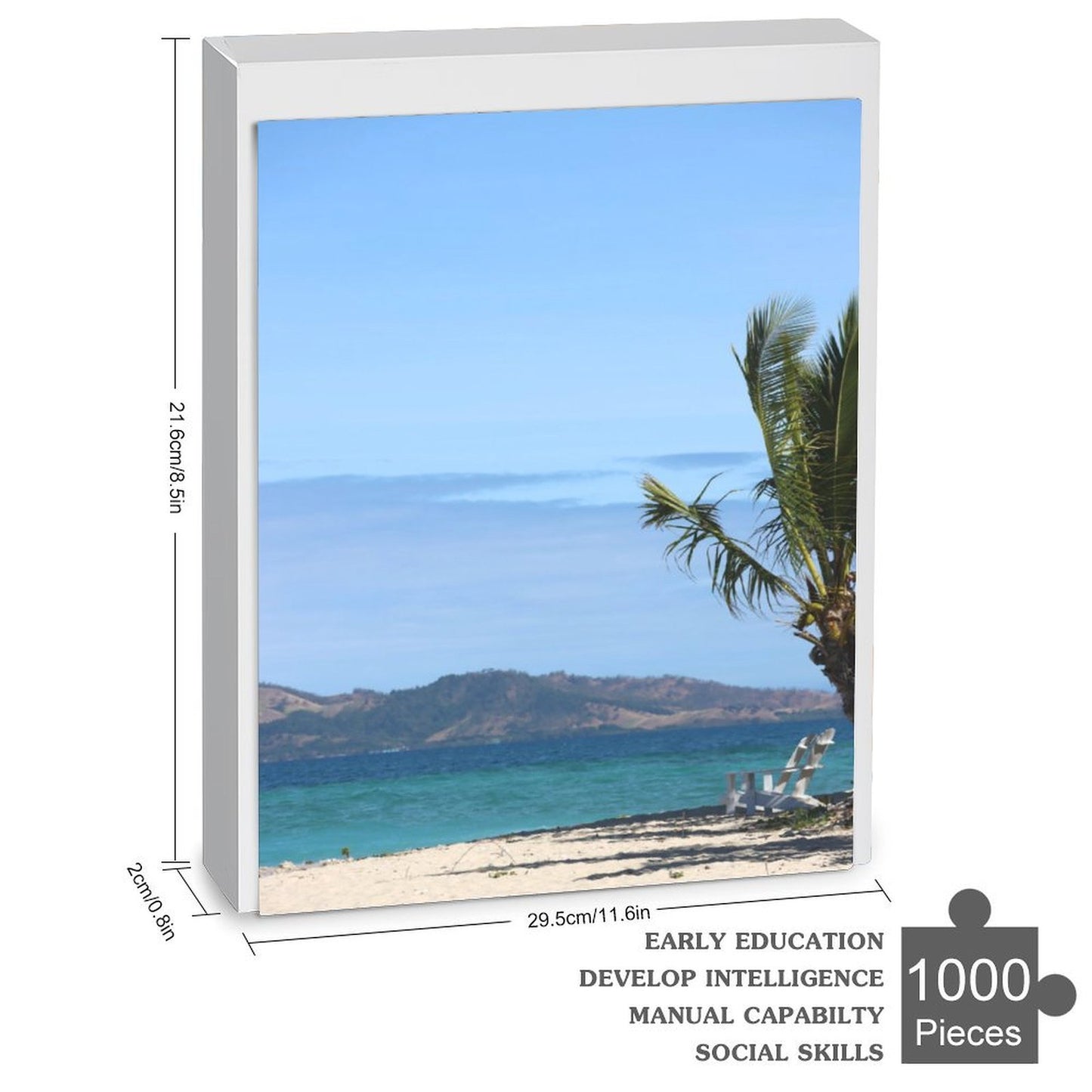 Tropical escape, Malamala Island - 1000-Piece Jigsaw Puzzle