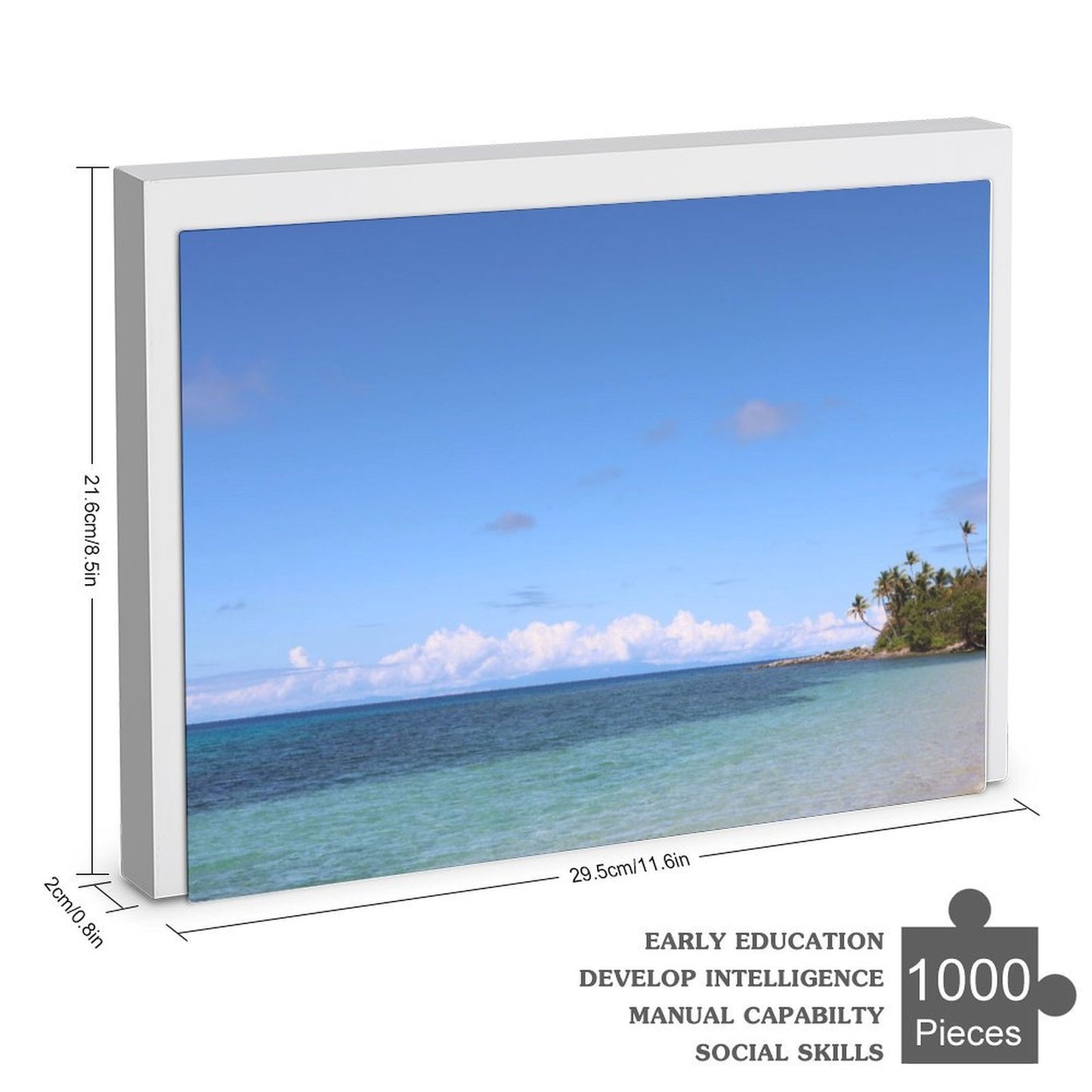 Naukacuvu Island, Fiji - 1000-Piece Jigsaw Puzzle
