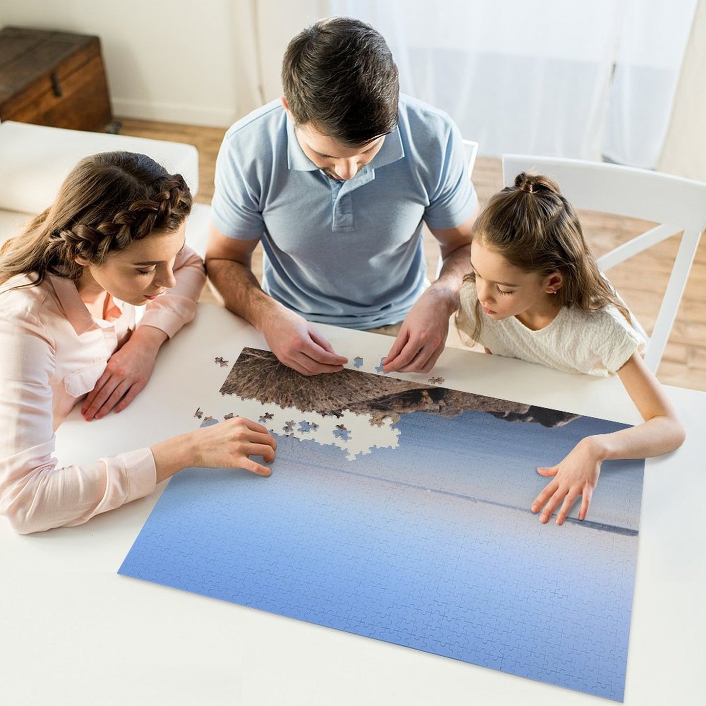 Port Melbourne morning stillness - 1000-Piece Jigsaw Puzzle