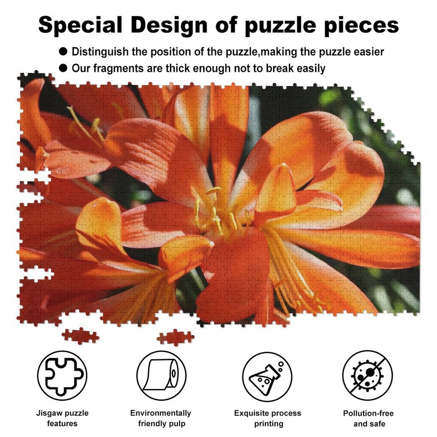 Clivias in the sun - 1000-Piece Jigsaw Puzzle