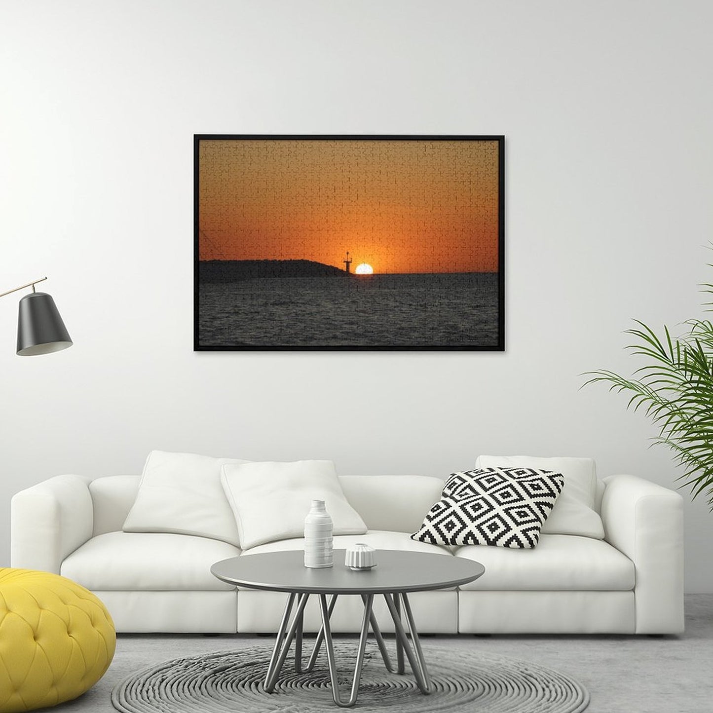 Sun setting over the horizon, St Kilda - 1000-Piece Jigsaw Puzzle