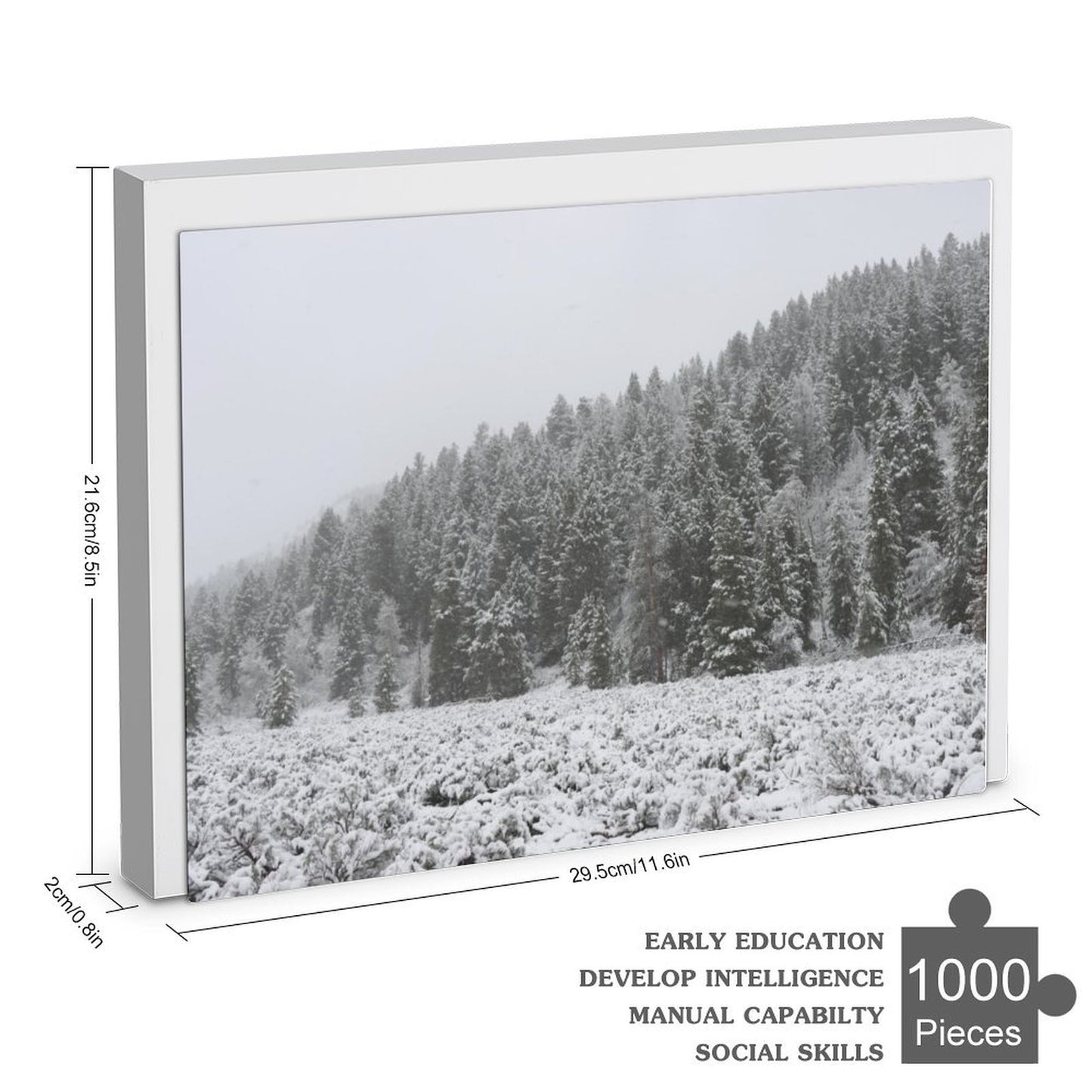 Grand Teton National Park under the snow - 1000-Piece Jigsaw Puzzle