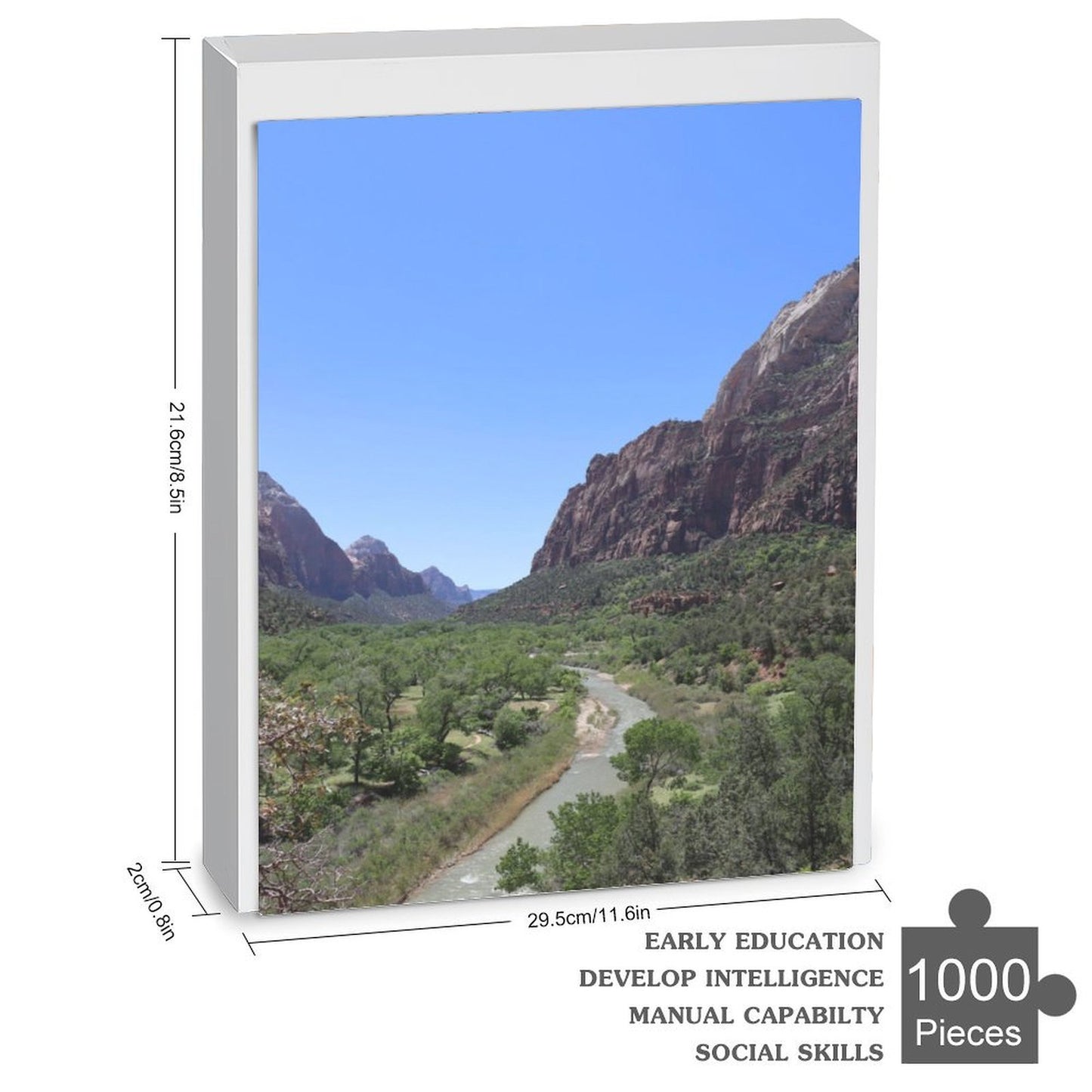 Zion National Park river - 1000-Piece Jigsaw Puzzle