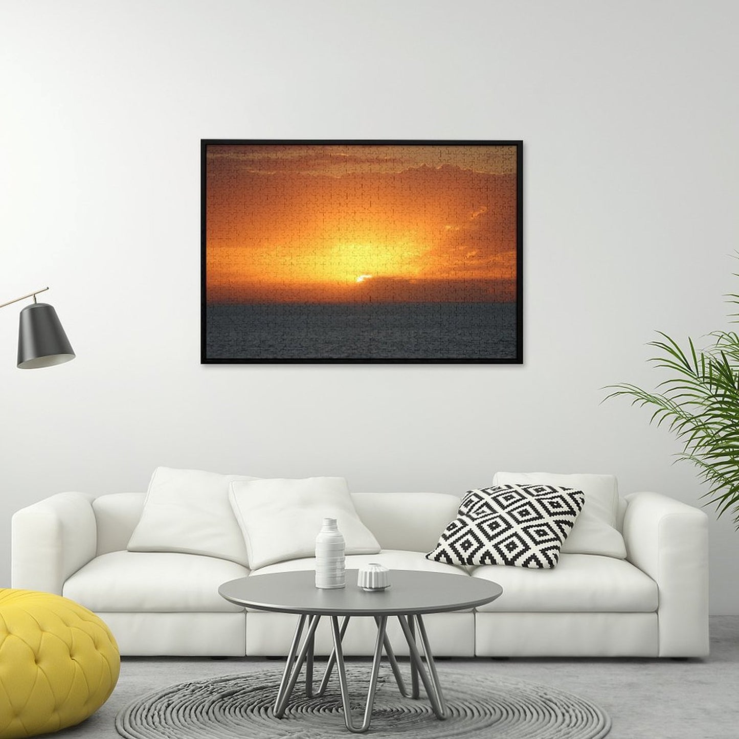 Sun setting through the clouds, Australia - 1000-Piece Jigsaw Puzzle