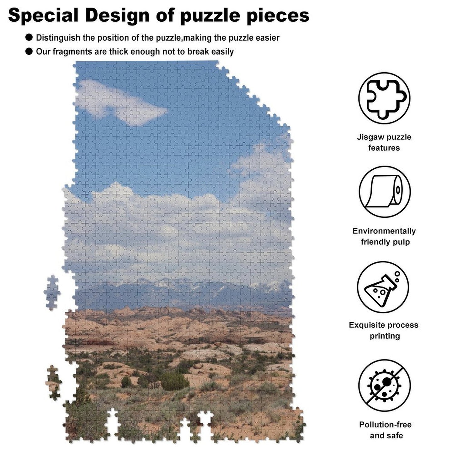 Petrified dunes - 1000-Piece Jigsaw Puzzle