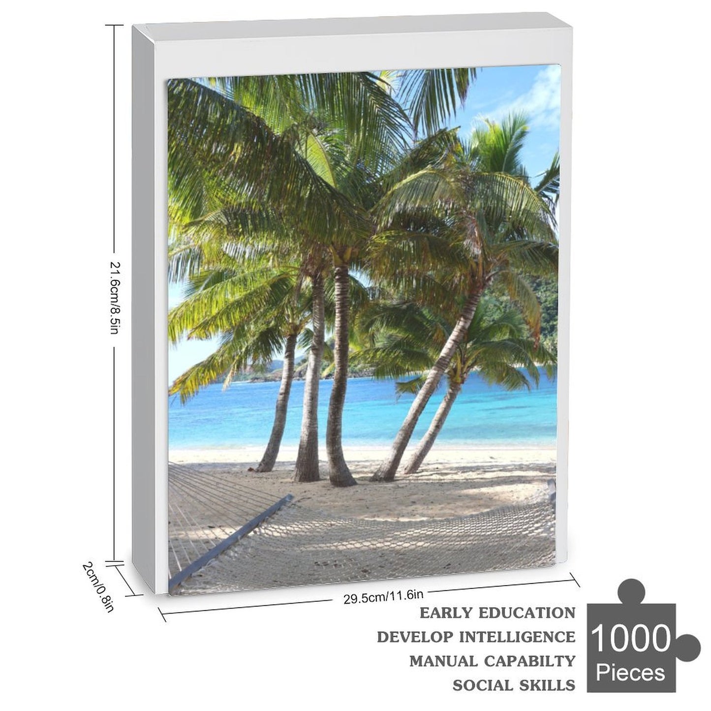 Tropical escape, Naukacuvu Island - 1000-Piece Jigsaw Puzzle