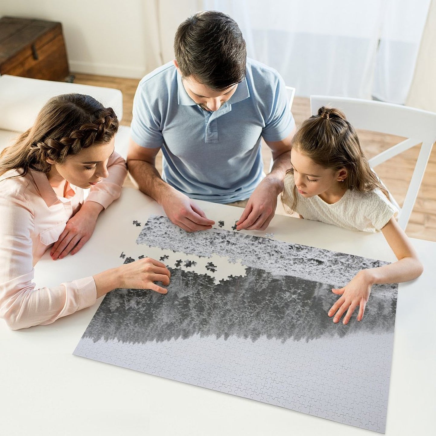 Grand Teton National Park under the snow - 1000-Piece Jigsaw Puzzle
