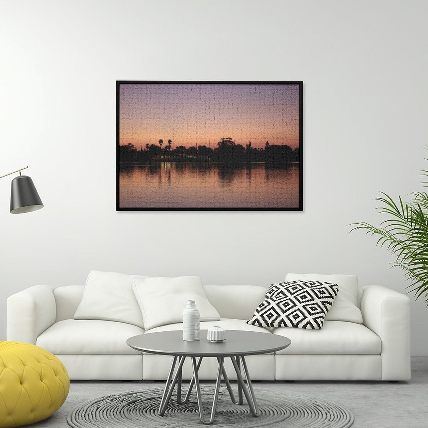 Sunset by the lake - 1000-Piece Jigsaw Puzzle
