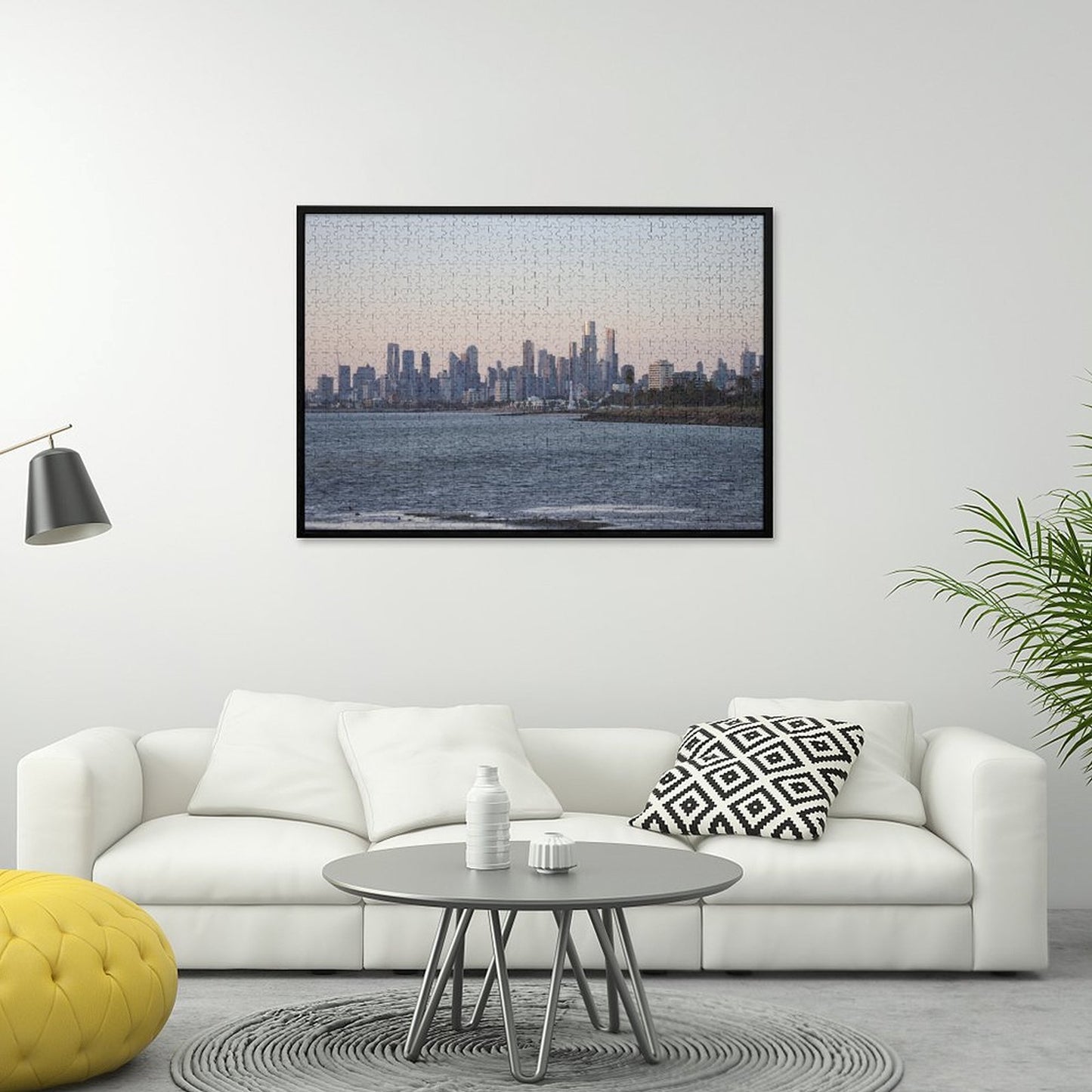 Melbourne skyline at dusk, Australia - 1000-Piece Jigsaw Puzzle