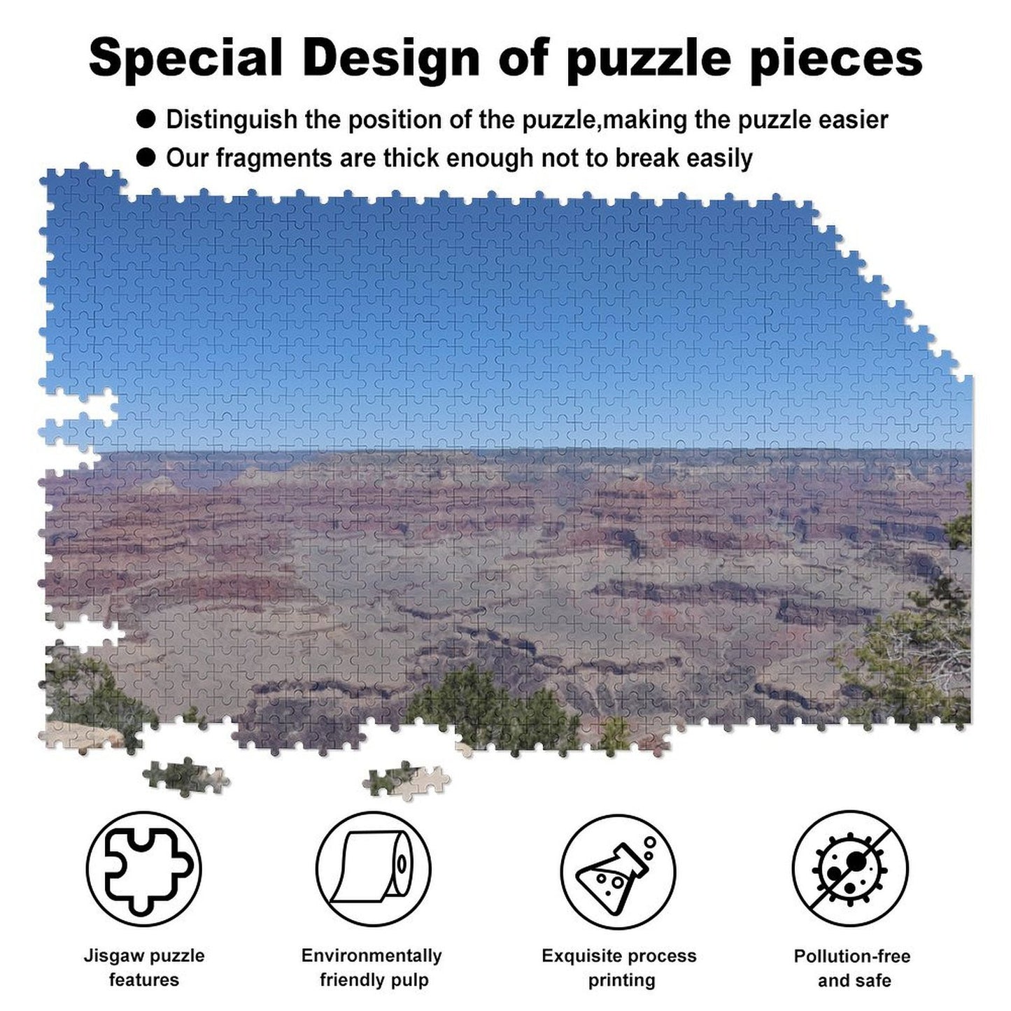 Grand Canyon on a spring day - 1000-Piece Jigsaw Puzzle
