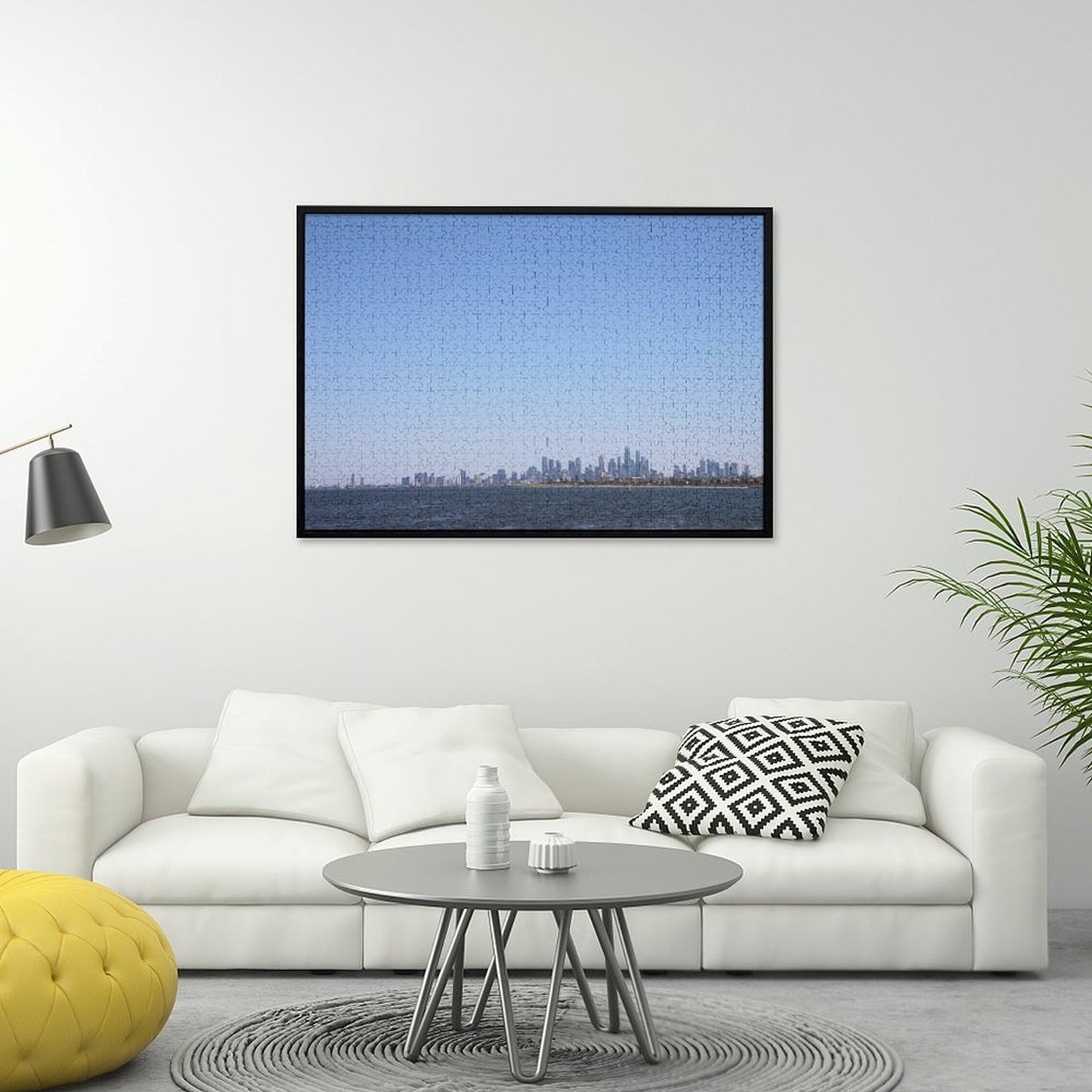 Melbourne skyline on a clear day - 1000-Piece Jigsaw Puzzle