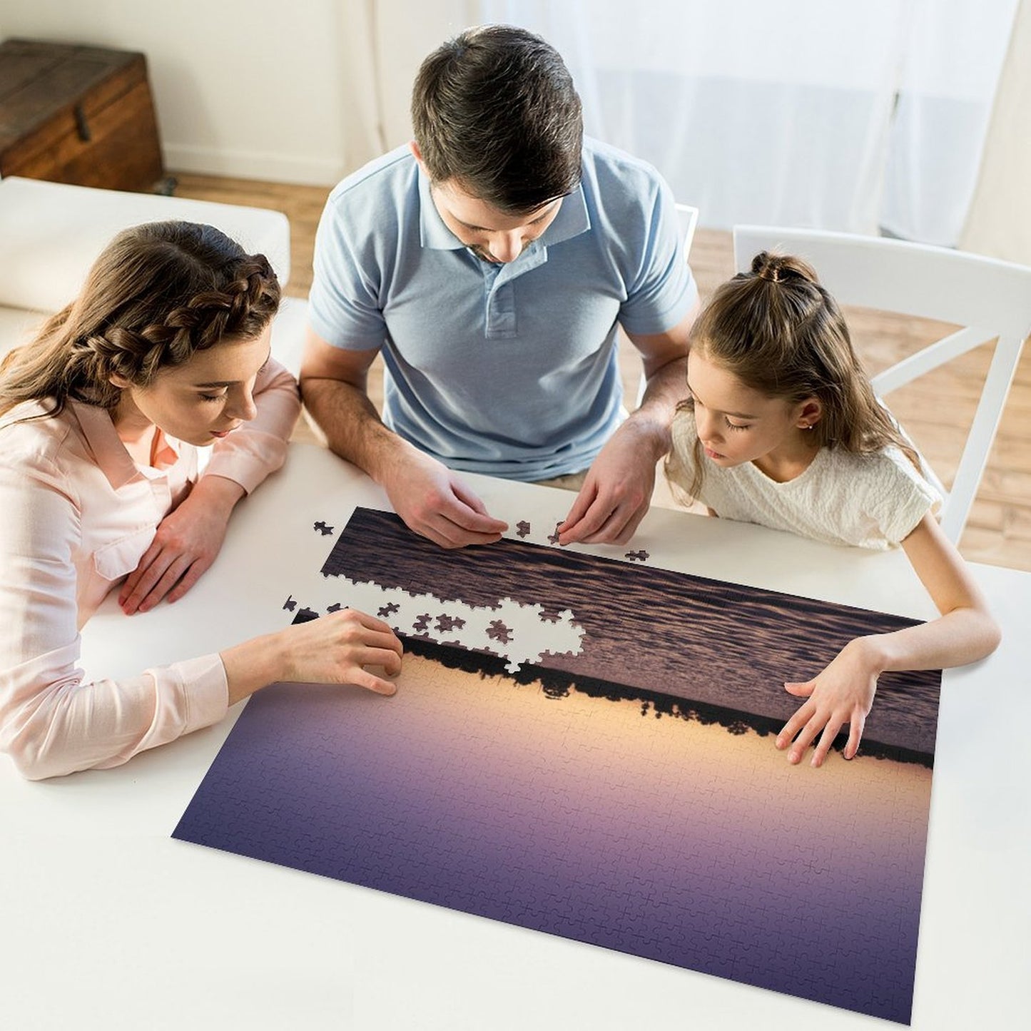 Sunset by the lake, Australia - 1000-Piece Jigsaw Puzzle