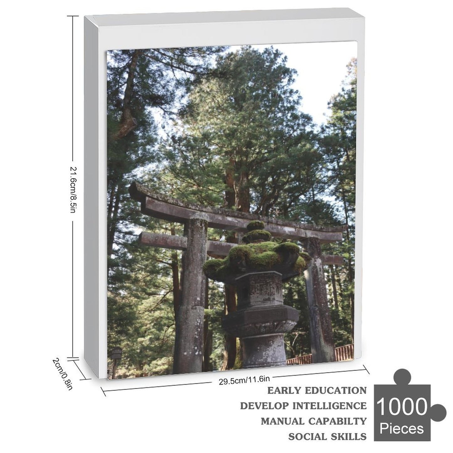 Torii gate in the forest - 1000-Piece Jigsaw Puzzle