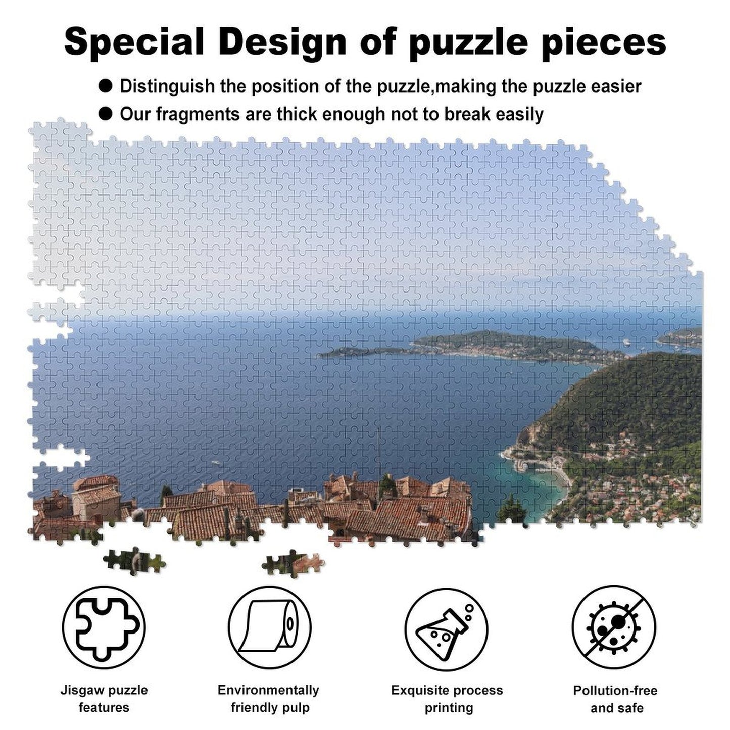 Eze, France - 1000-Piece Jigsaw Puzzle