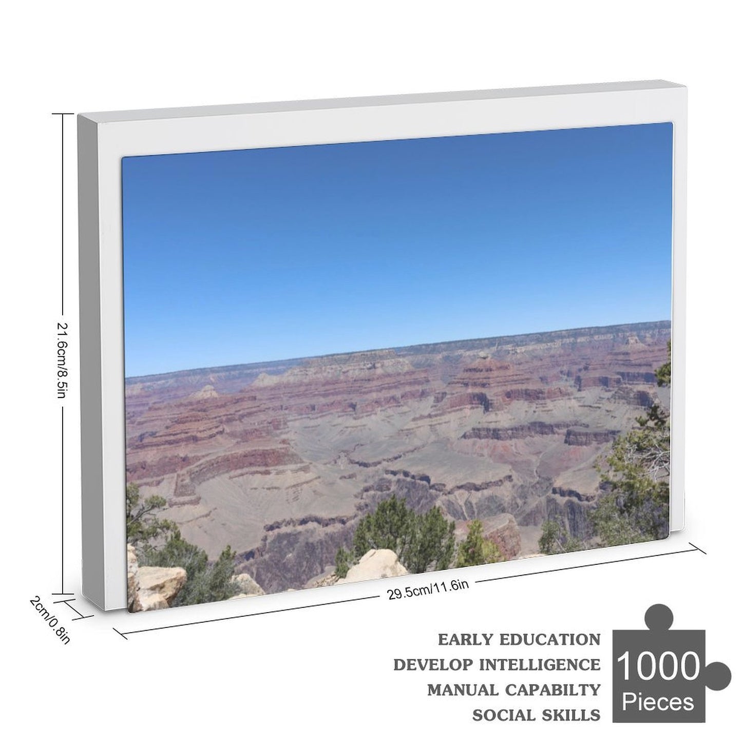 Grand Canyon on a spring day - 1000-Piece Jigsaw Puzzle