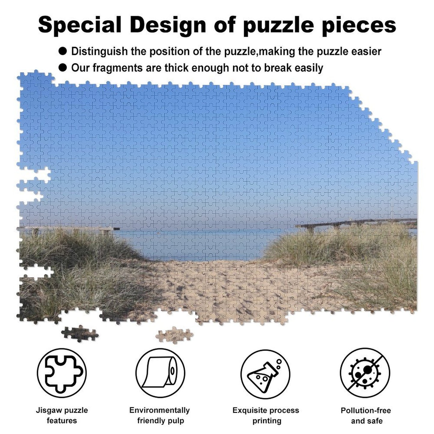 Port Melbourne beach - 1000-Piece Jigsaw Puzzle