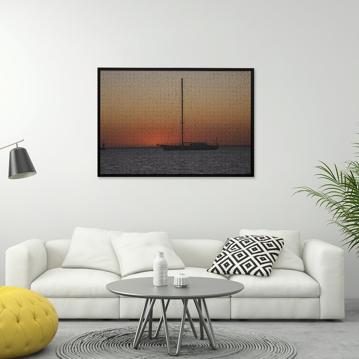 Sailboat at sunset - 1000-Piece Jigsaw Puzzle