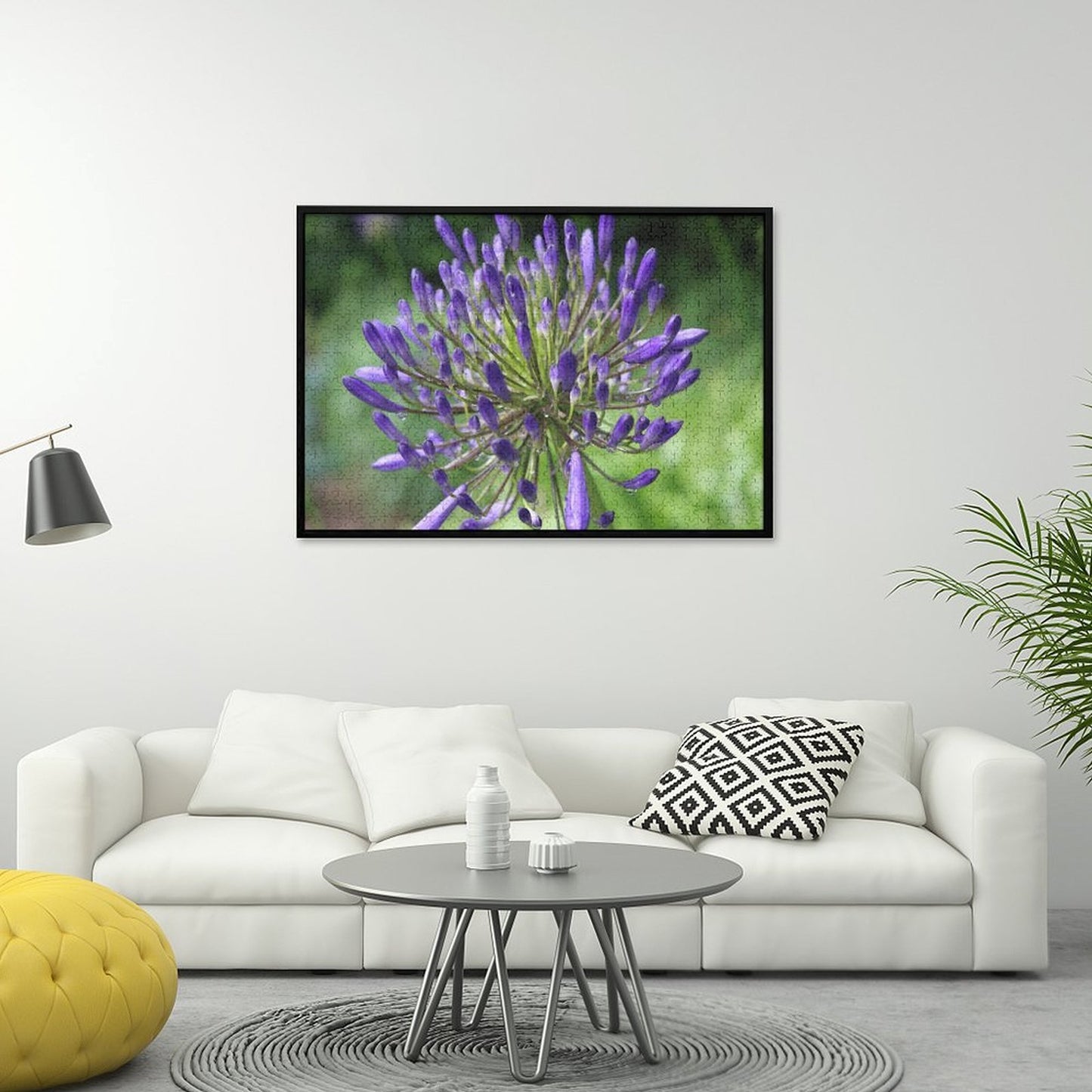Agapanthus flower after the rain - 1000-Piece Jigsaw Puzzle