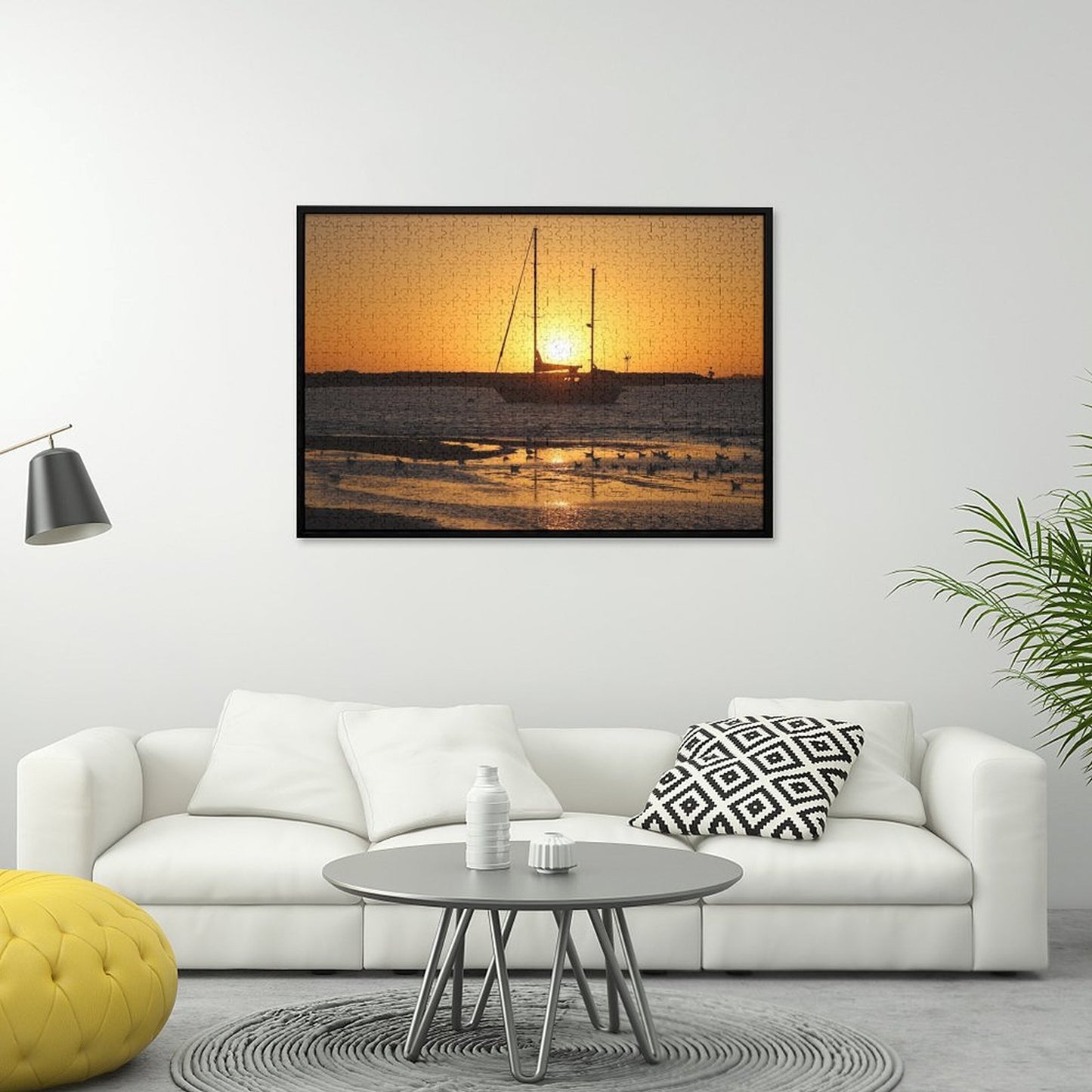 Sun setting over the Marina, St Kilda - 1000-Piece Jigsaw Puzzle