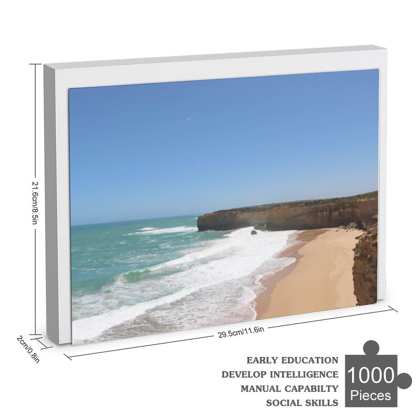 Deserted beach - 1000-Piece Jigsaw Puzzle