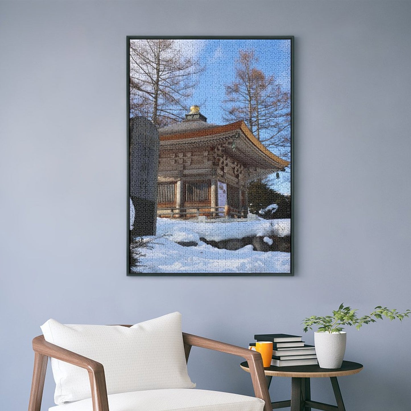 Temple in the snow - 1000-Piece Jigsaw Puzzle