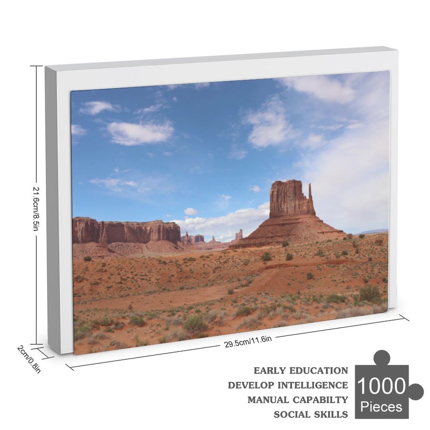 Monument Valley, America - 1000-Piece Jigsaw Puzzle
