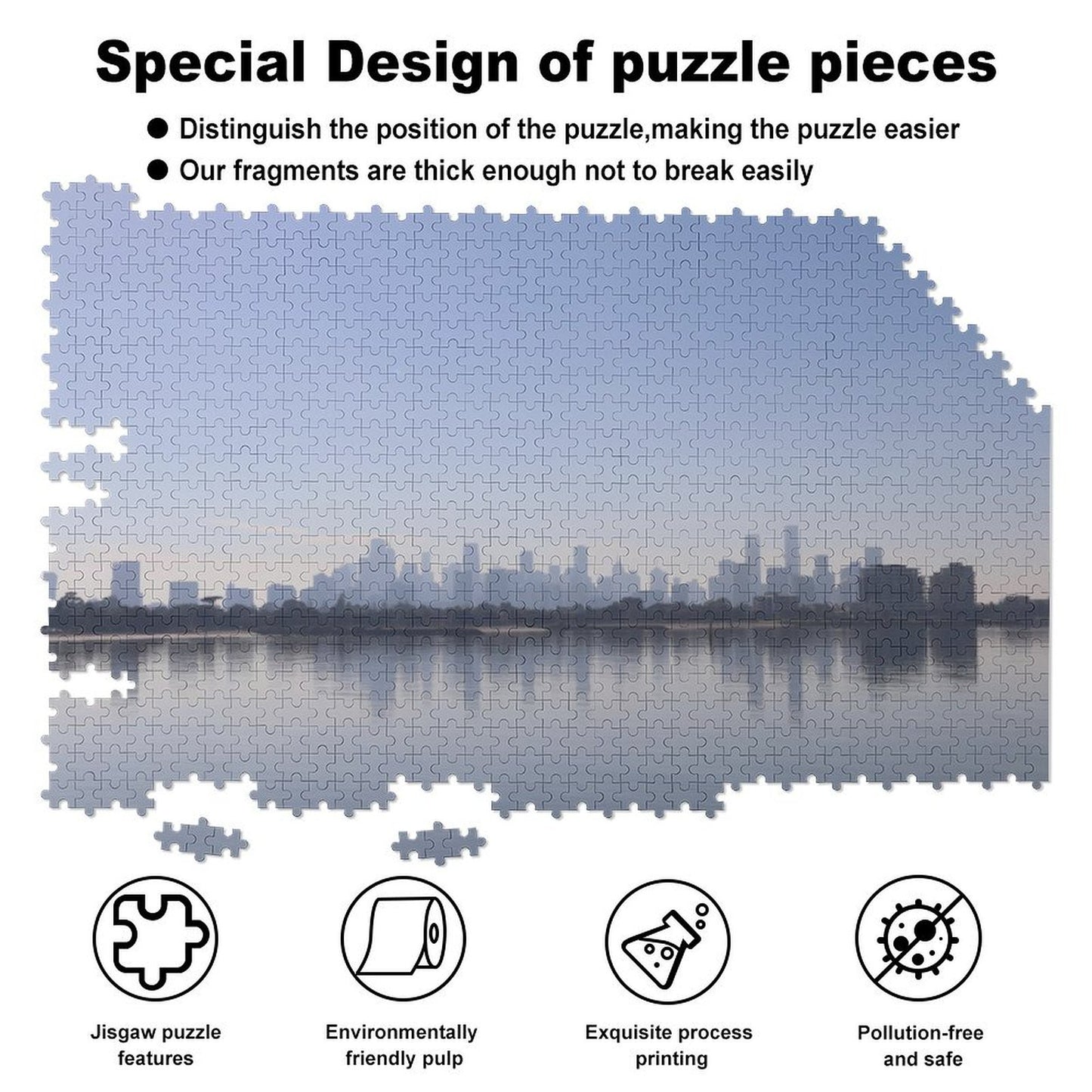 Melbourne skyline, Sandridge lookout - 1000-Piece Jigsaw Puzzle