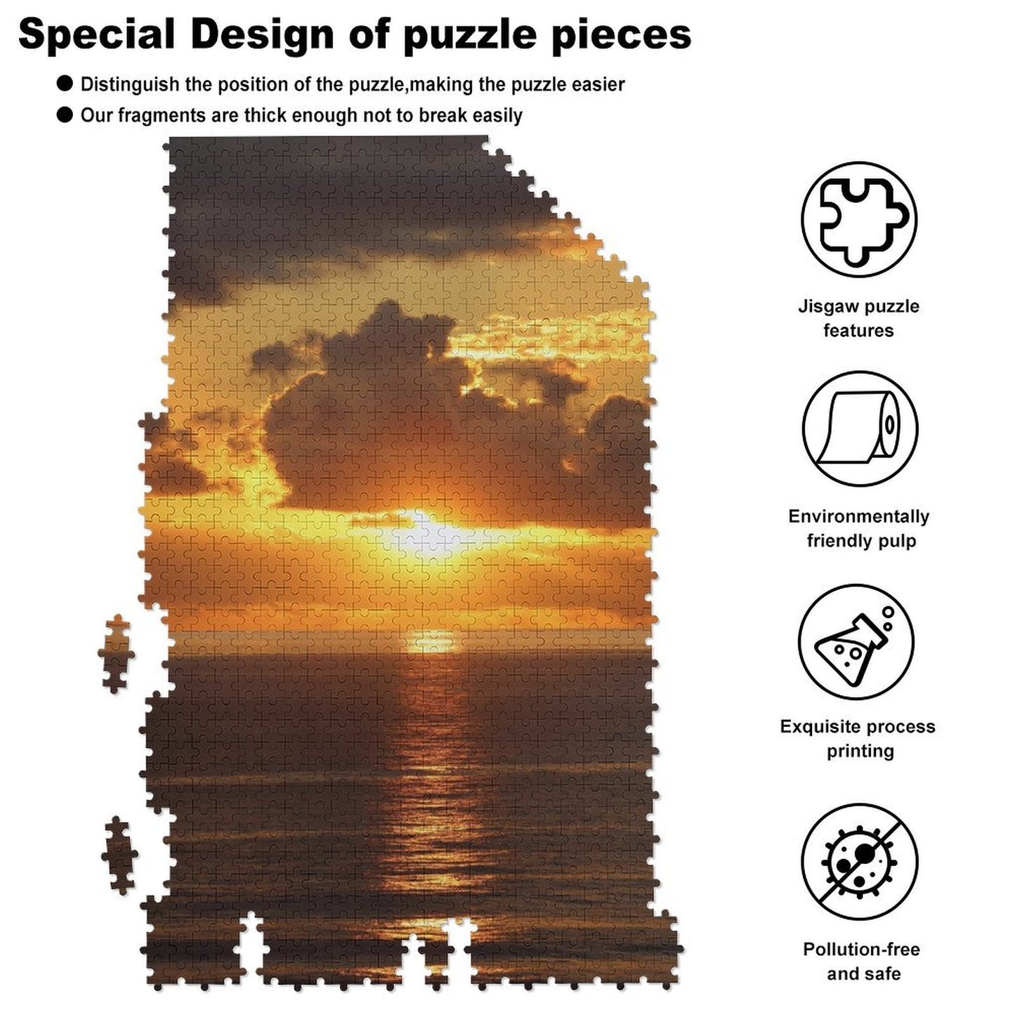Fijian sunset - 1000-Piece Jigsaw Puzzle