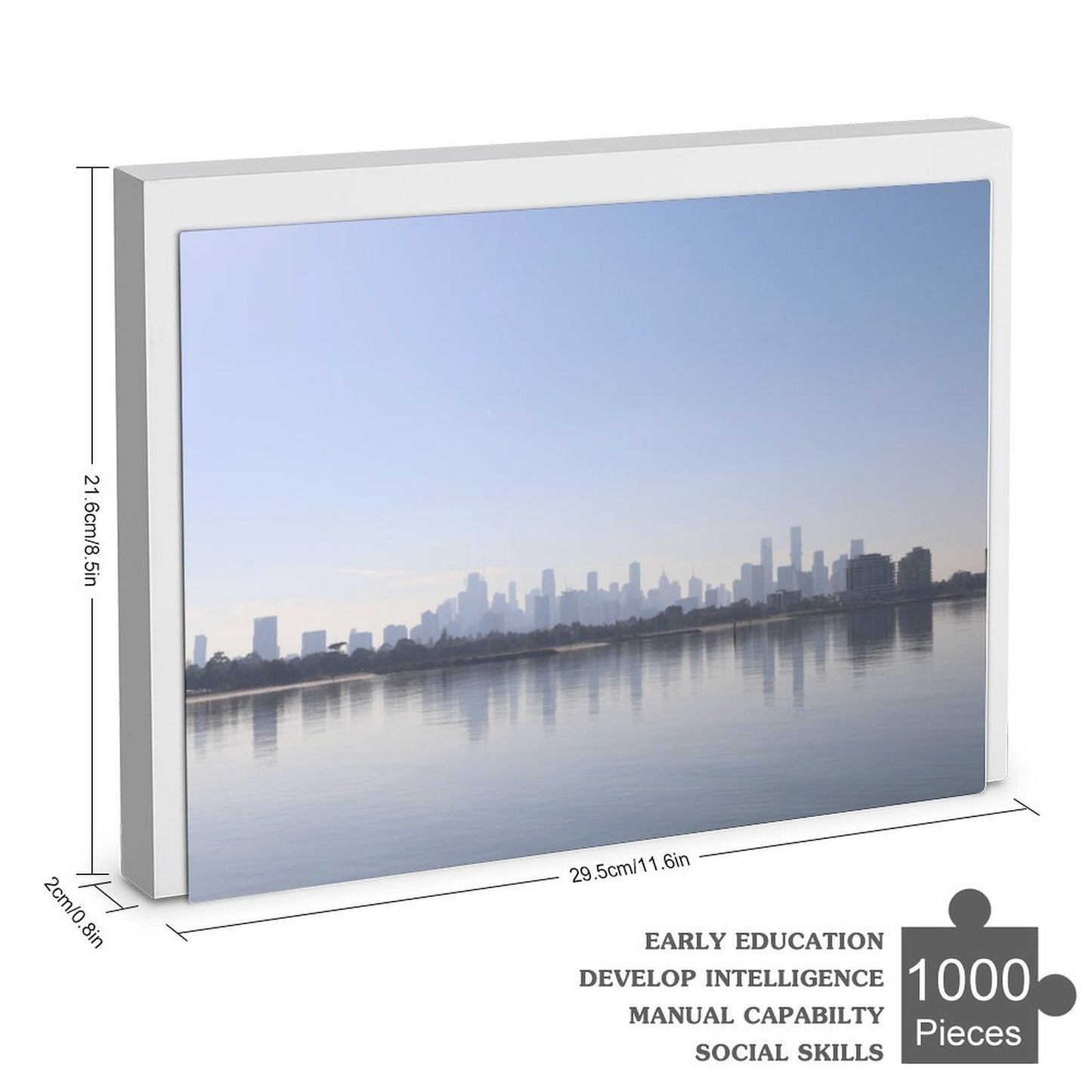 Melbourne skyline, Sandridge lookout - 1000-Piece Jigsaw Puzzle