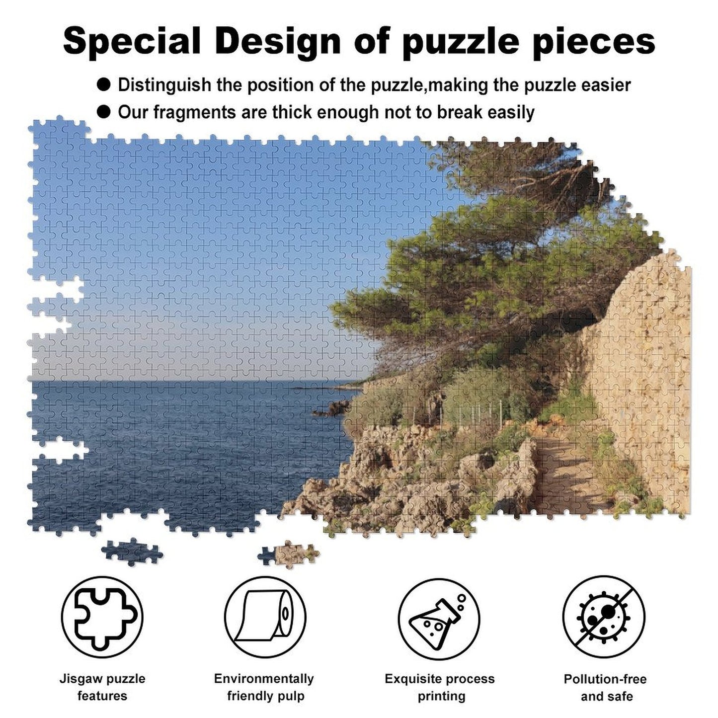 Sentier du Littoral, Antibes - 1000-Piece Jigsaw Puzzle