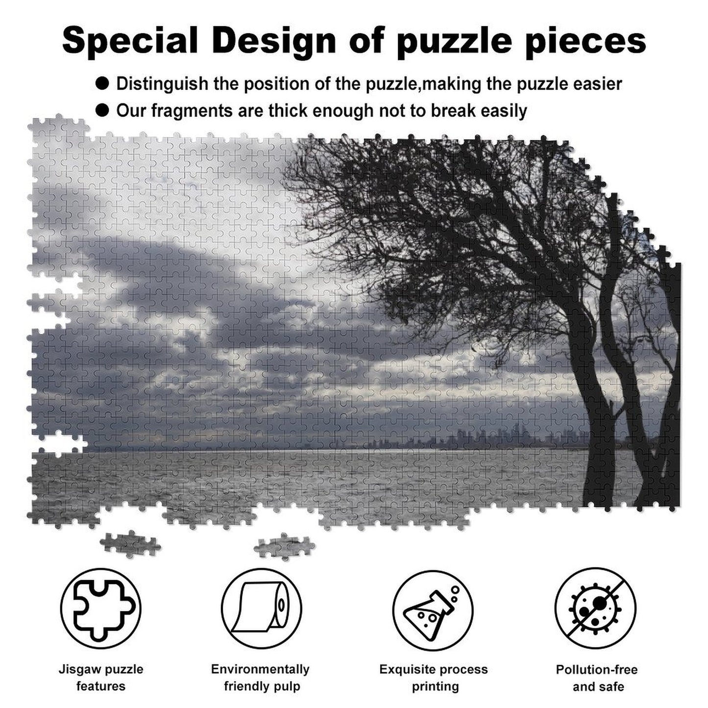 Melbourne in stormy weather - 1000-Piece Jigsaw Puzzle