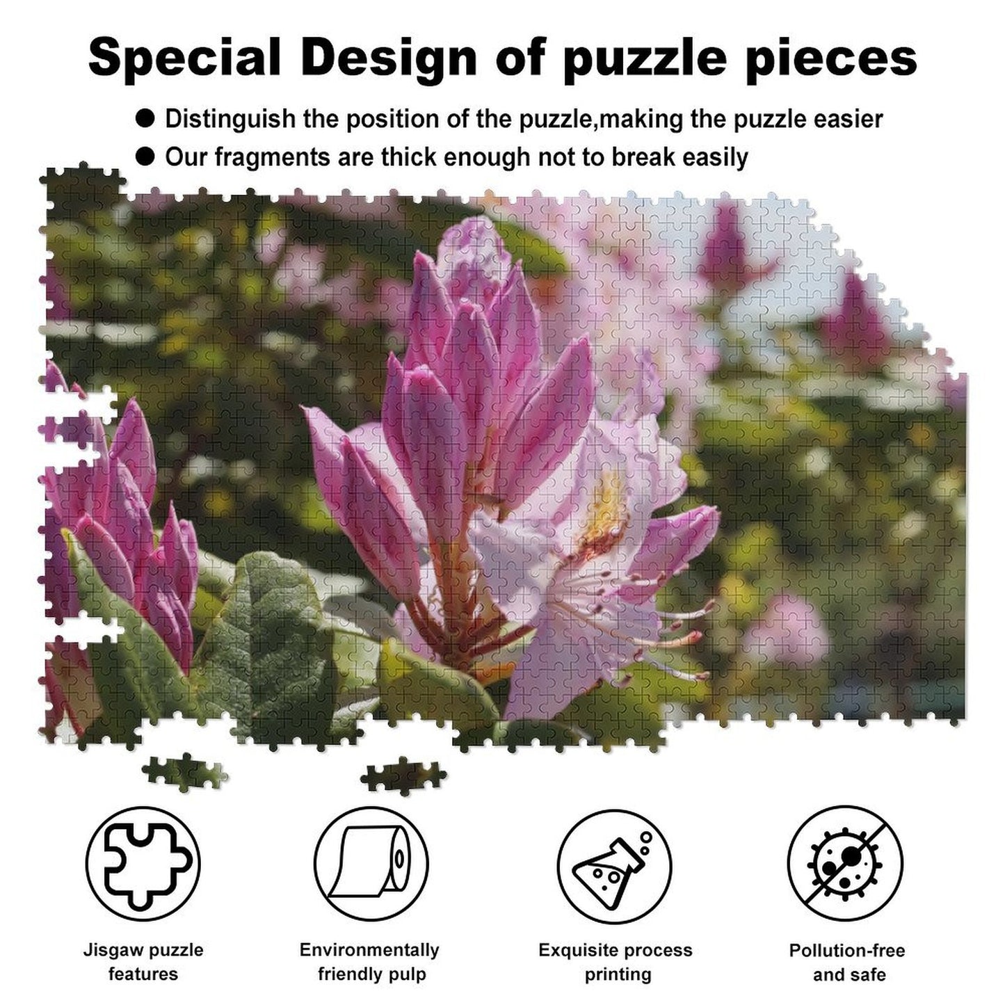 Pink azaleas - 1000-Piece Jigsaw Puzzle