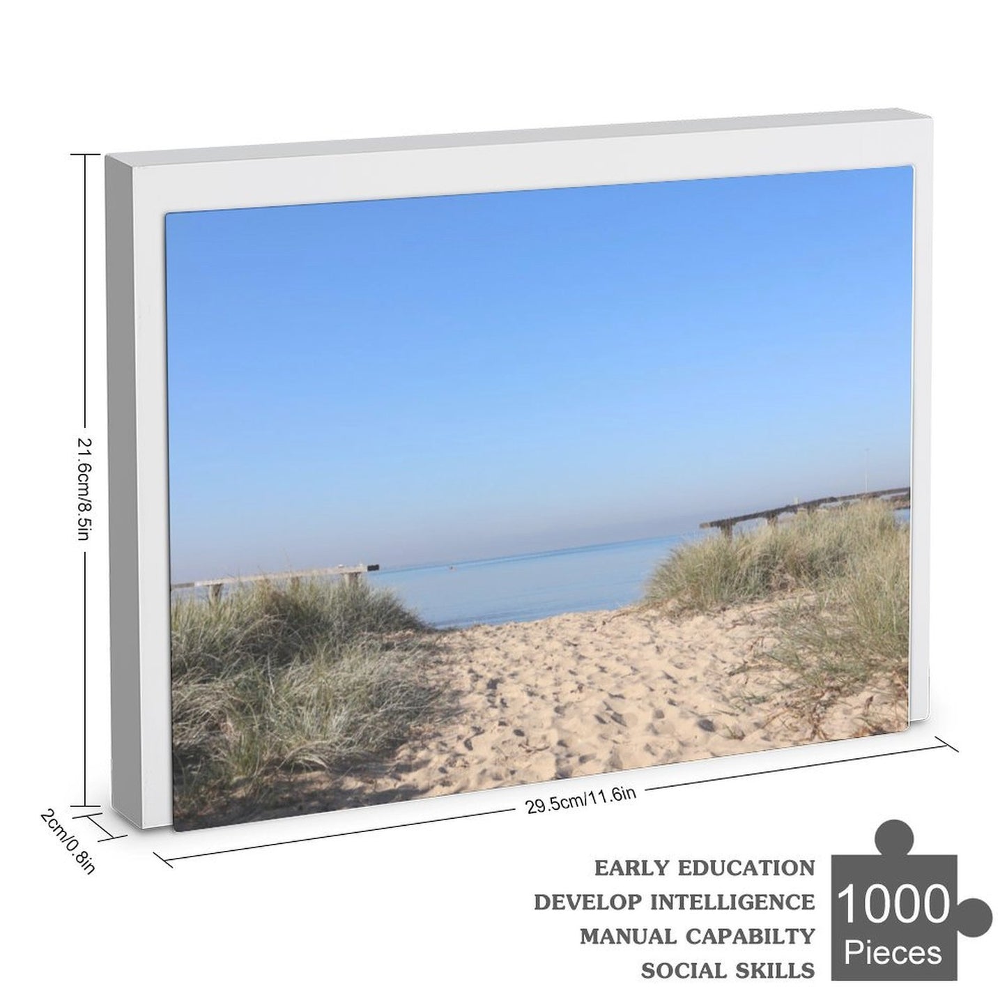 Port Melbourne beach - 1000-Piece Jigsaw Puzzle
