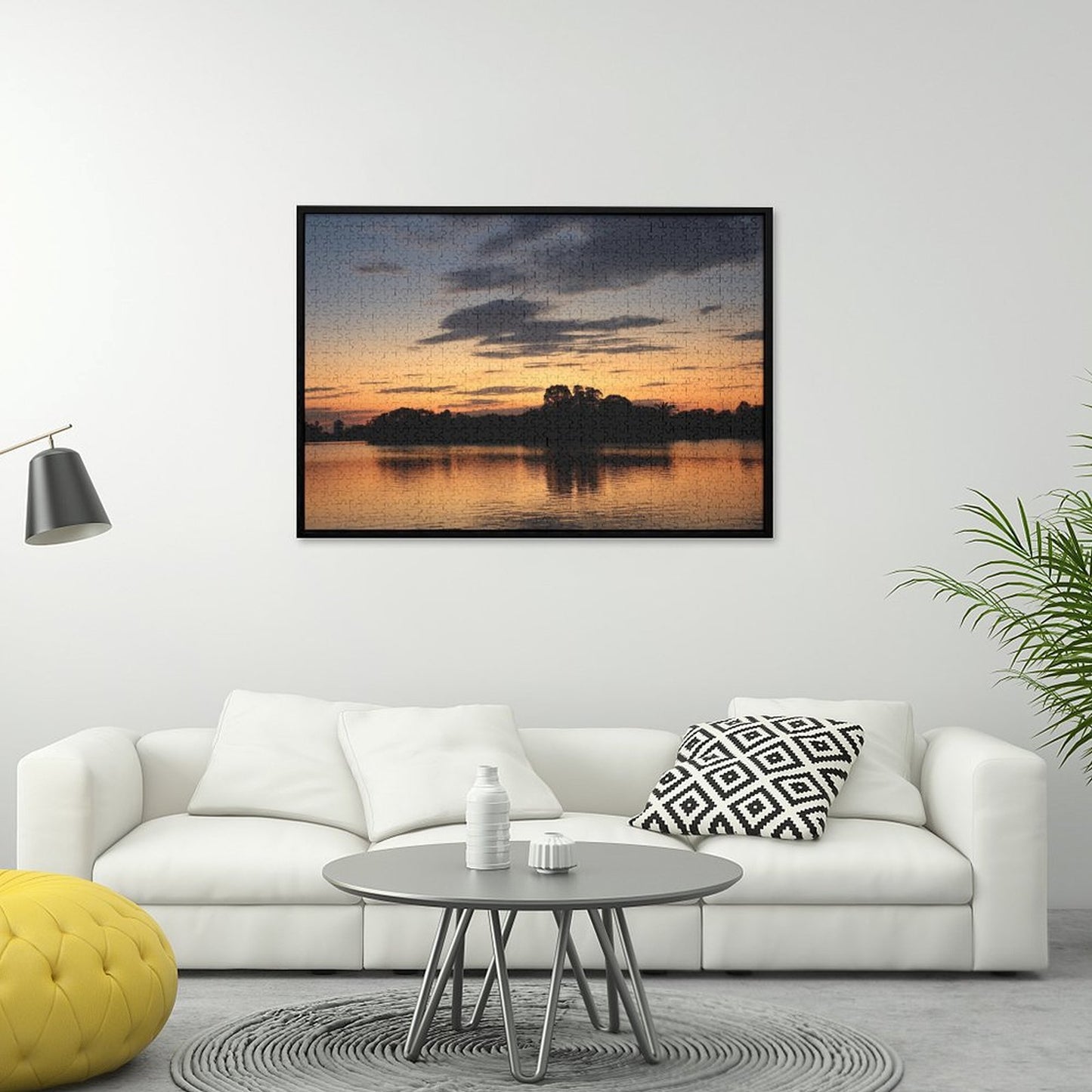 Dusk by the lake - 1000-Piece Jigsaw Puzzle