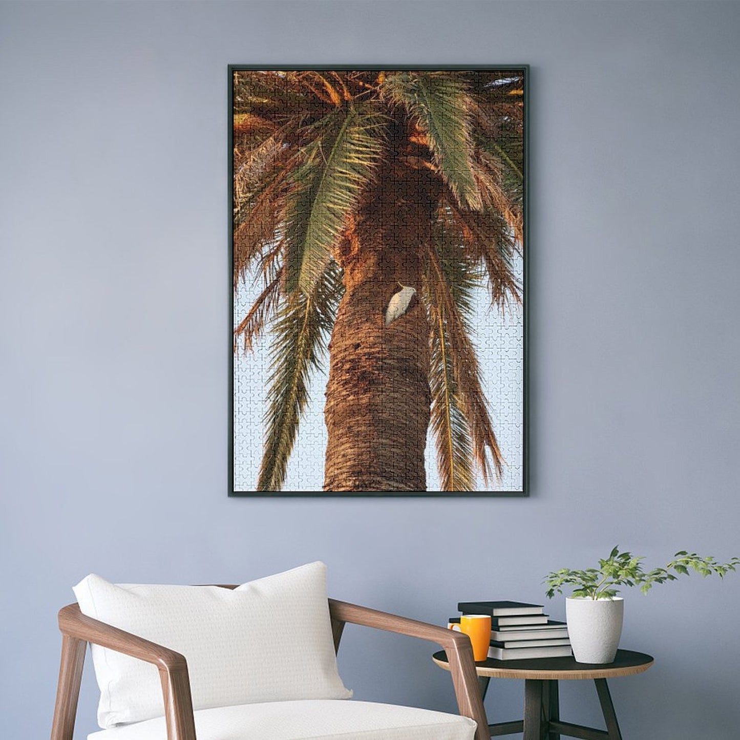 Cockatoo in palm tree - 1000-Piece Jigsaw Puzzle