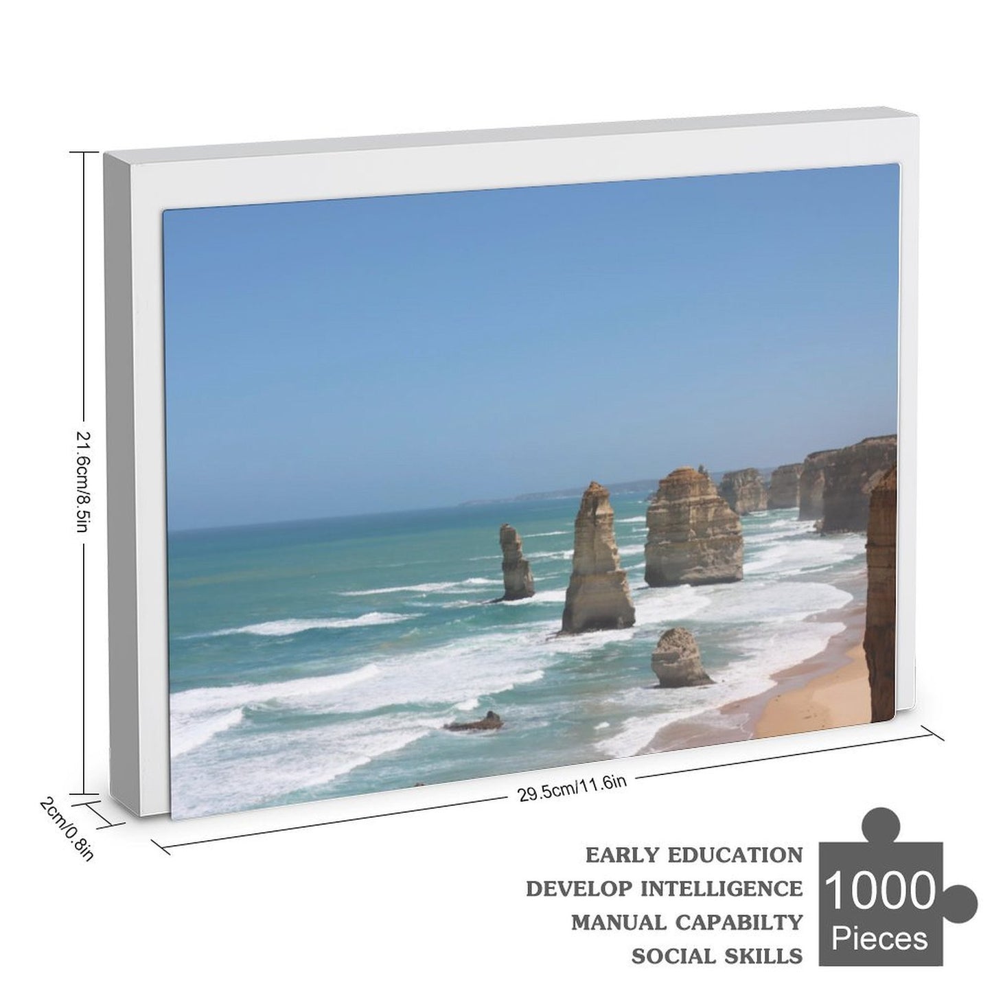 The Twelve Apostles limestone stacks - 1000-Piece Jigsaw Puzzle
