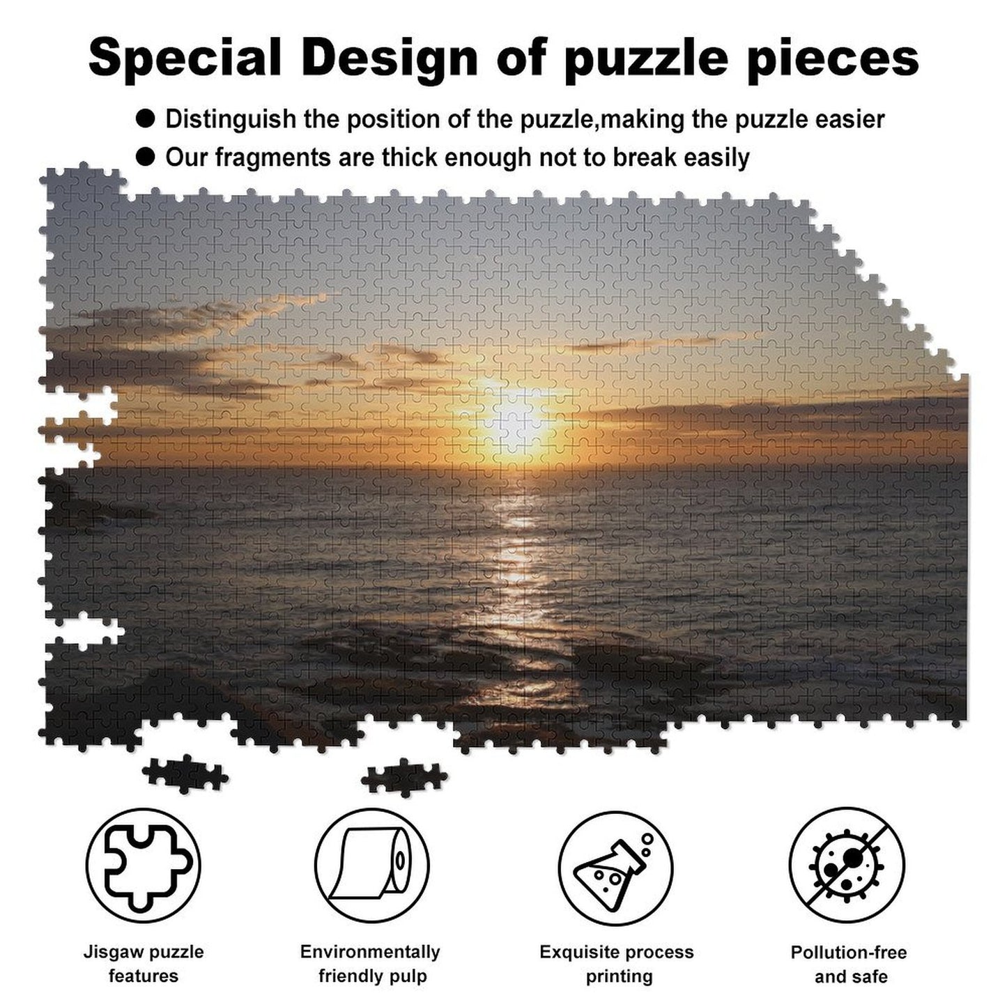 Sunrise over the ocean, Sydney - 1000-Piece Jigsaw Puzzle