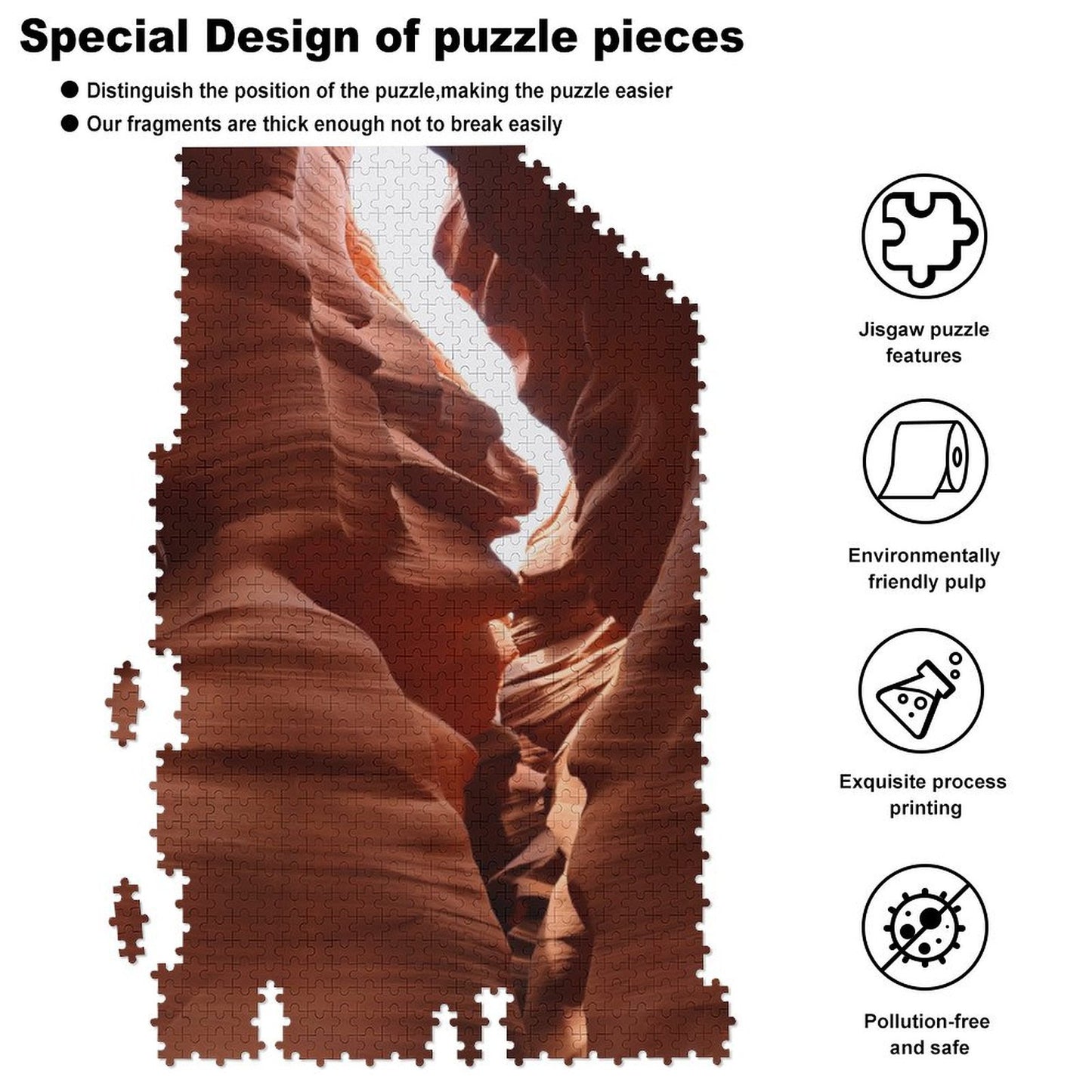 Antelope Slot canyon - 1000-Piece Jigsaw Puzzle