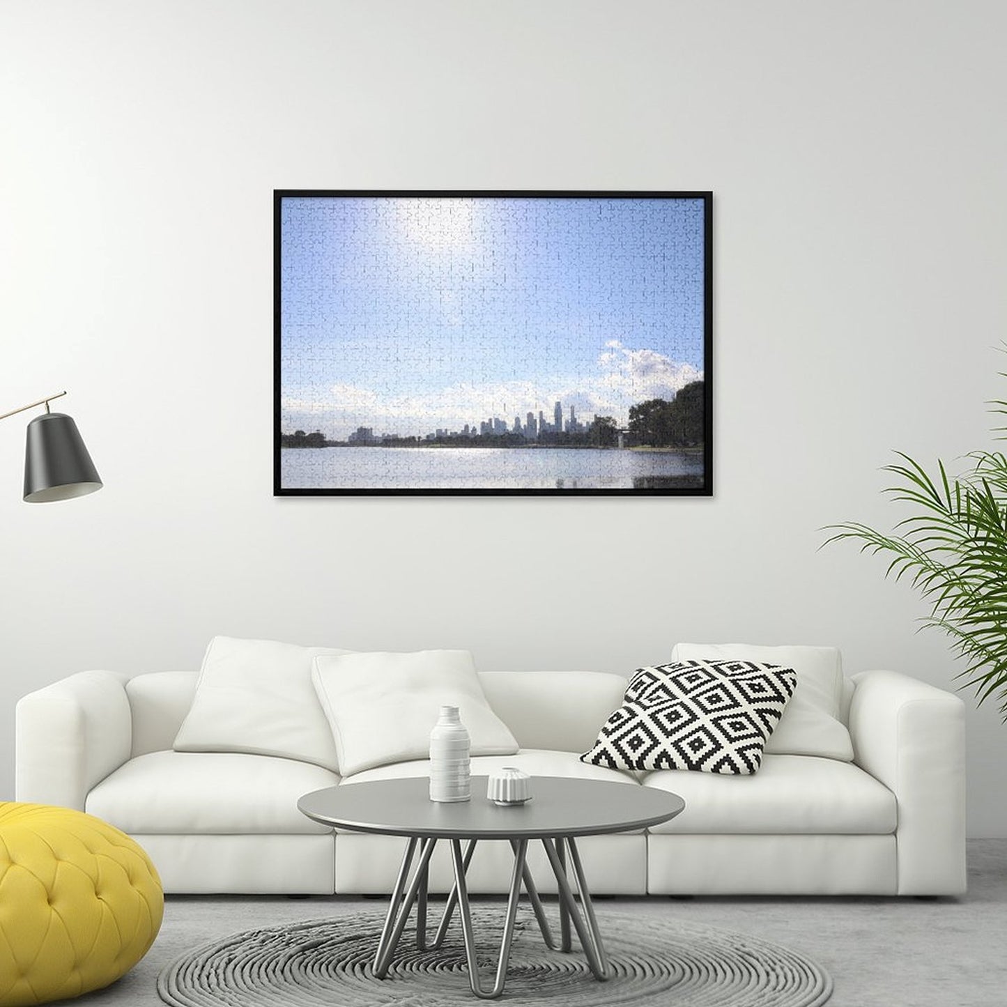 Melbourne skyline from Albert Park - 1000-Piece Jigsaw Puzzle