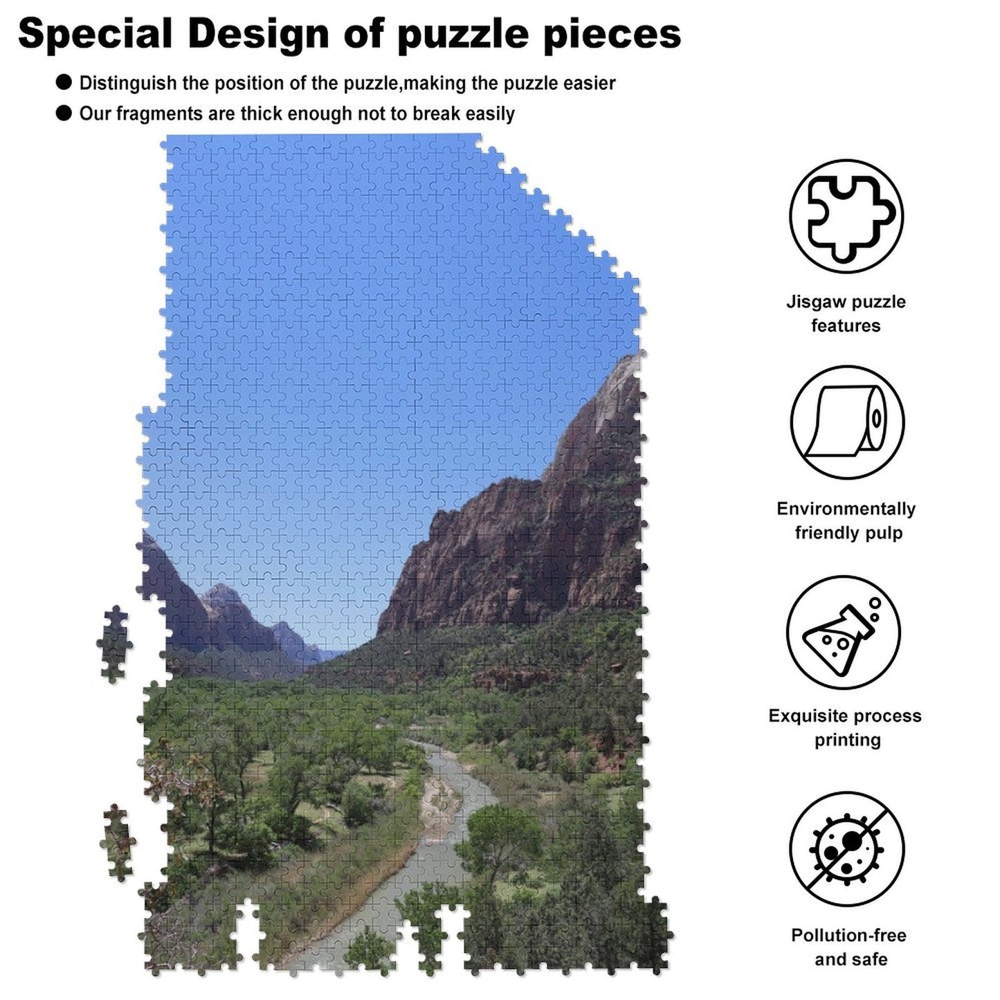 Zion National Park river - 1000-Piece Jigsaw Puzzle